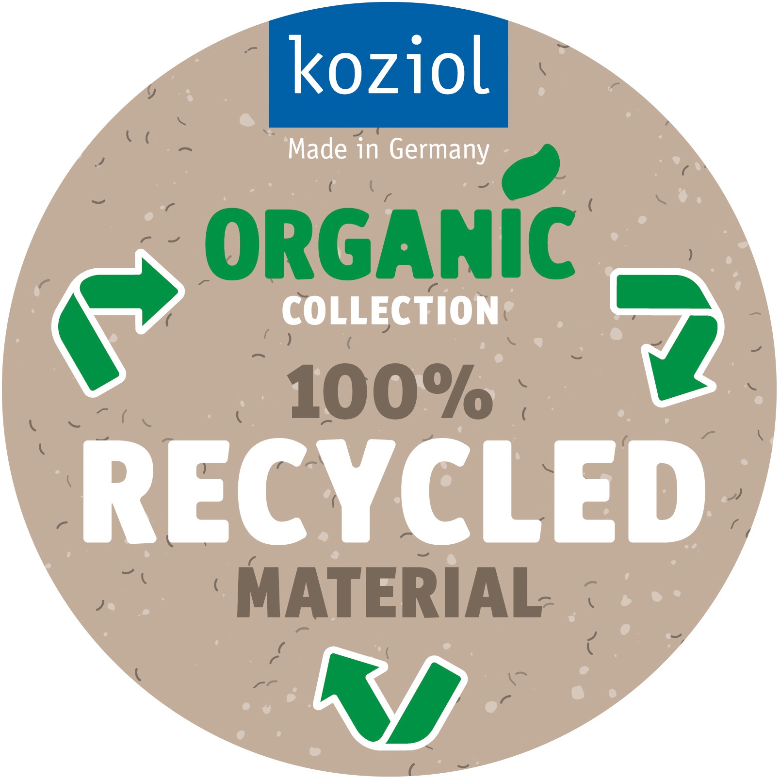 KOZIOL Thermobecher »ISO TO GO SWIMMING POOL«, (1 tlg.), doppelwandig, isolierend,melaminfrei, biozirkulär, 400 ml