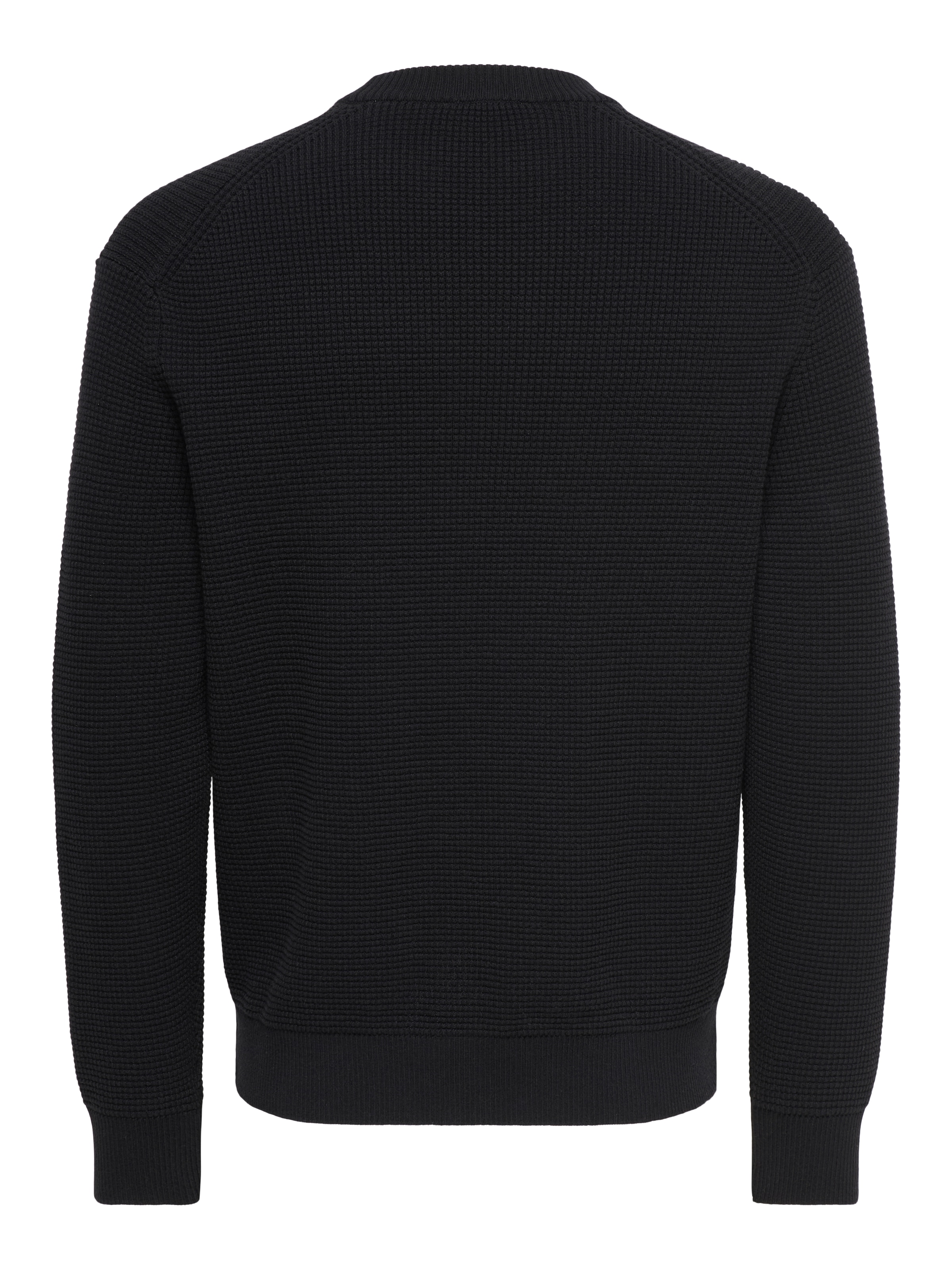 ONLY & SONS Rundhalspullover »ONSMARIUS LS WAFFLE CREW REG OTL« Baumwollmischung, regular fit