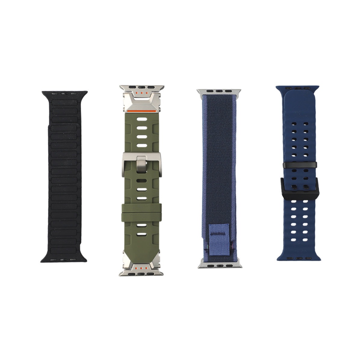 4smarts Wechselarmband »Watchband Set Alpha für Apple Watches 42 - 49 mm«, Inklusive praktischer Tasche