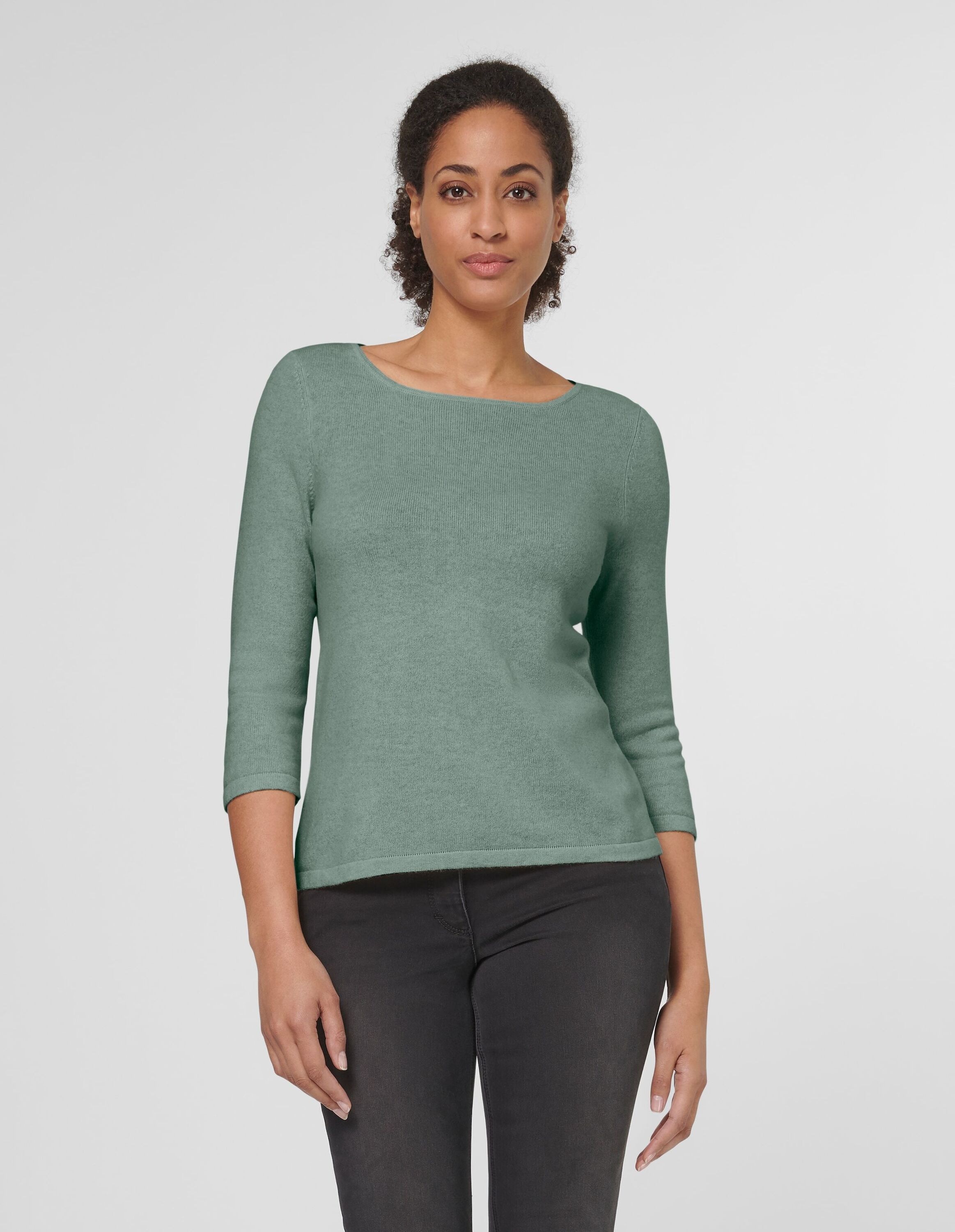 MADELEINE Longpullover »Pullover Kaschmirpullover mit U-Boot-Ausschnitt«