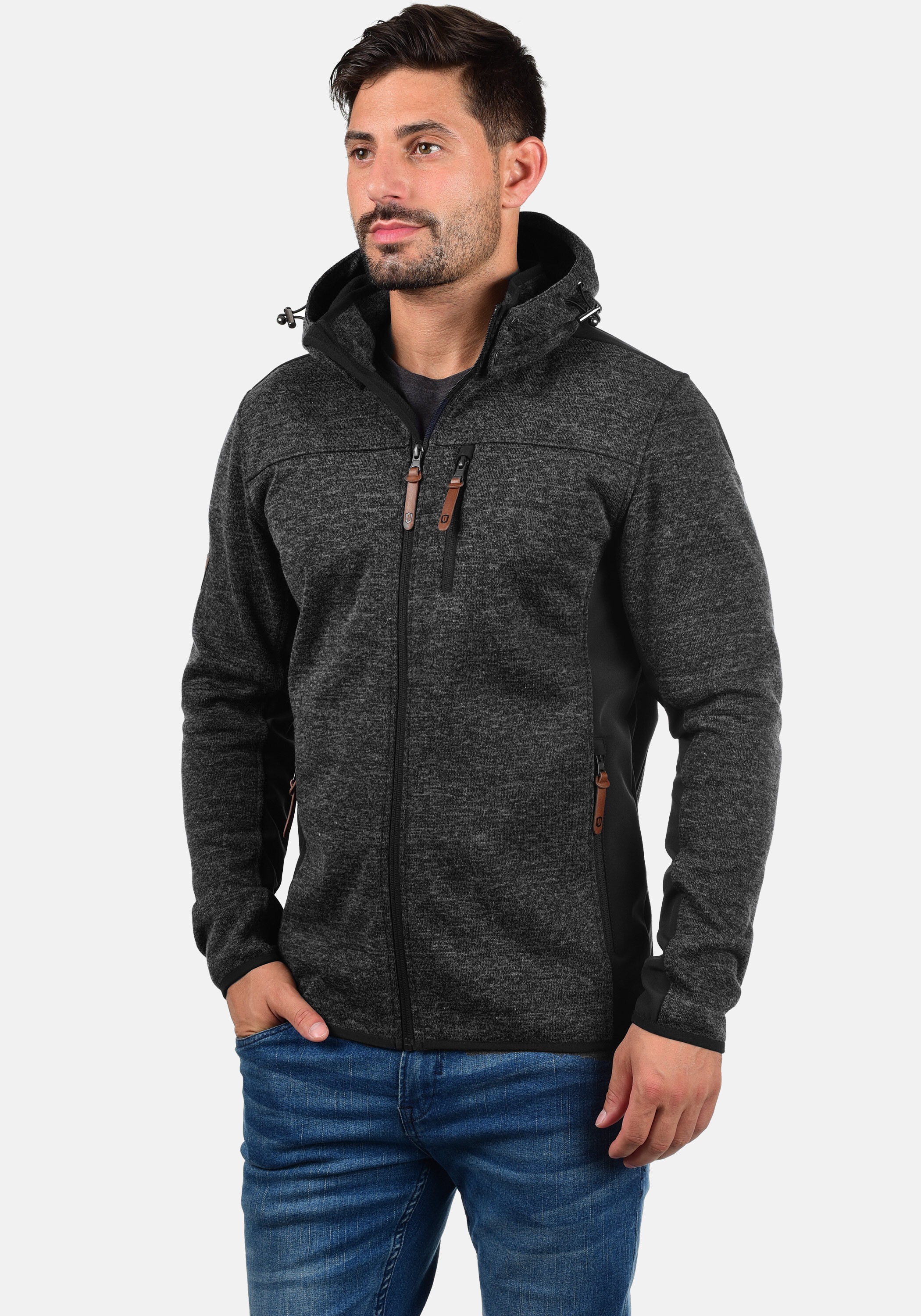 Indicode Kapuzenfleecejacke "Sweatjacke IDGrosvenor" günstig online kaufen