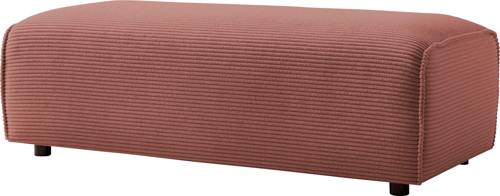 LeGer Home by Lena Gercke Hocker "PIARA, Polsterhocker mit Kedernaht, Cord, günstig online kaufen