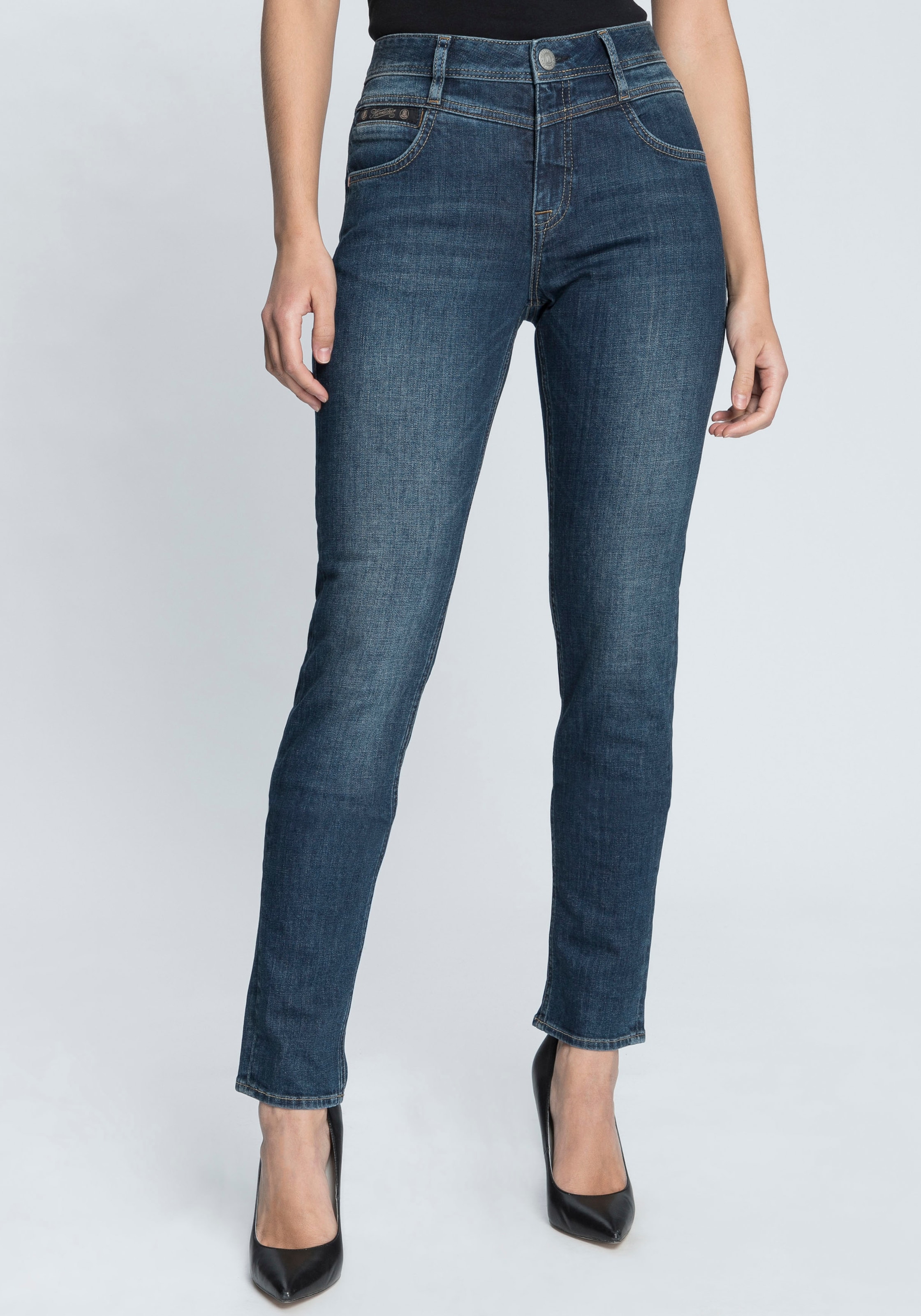 Slim-fit-Jeans »PEPPY SLIM RECYCLED DENIM«, Normal Waist Recycled Polyester