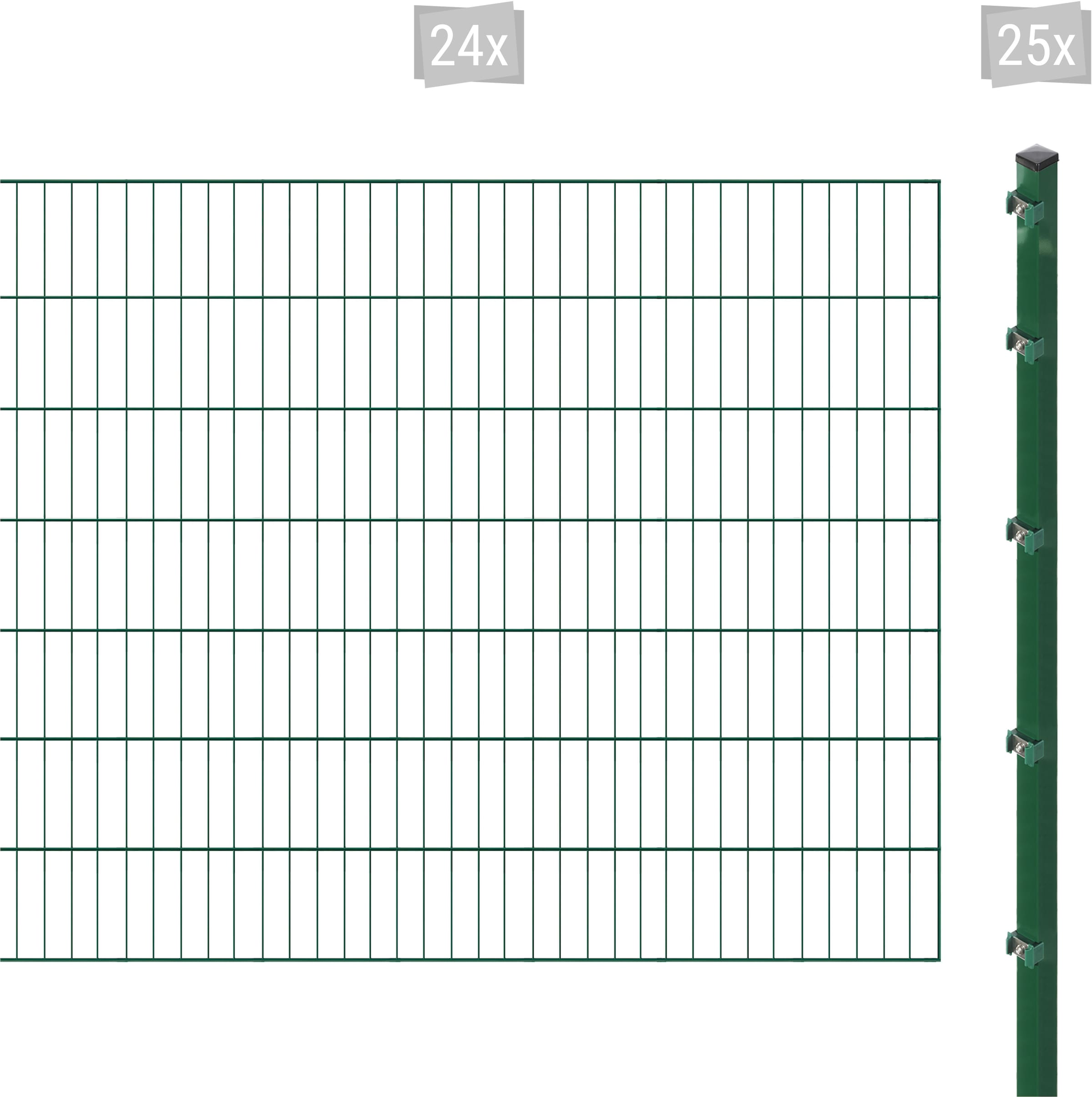 Arvotec Einstabmattenzaun "ESSENTIAL 140 zum Aufschrauben", Zaunhöhe 140 cm, Zaunlänge 2 - 60 m