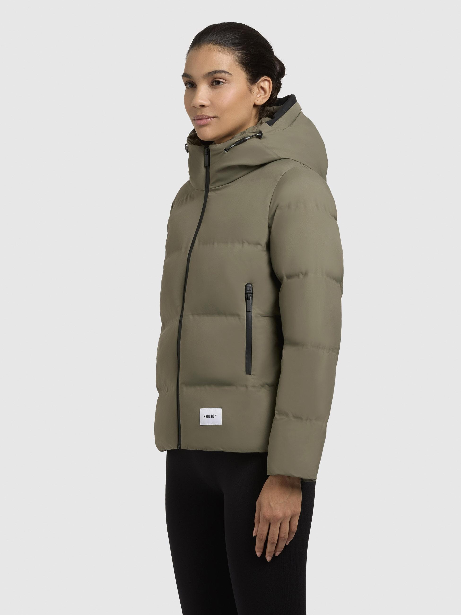 khujo Winterjacke »Liev-YM«, mit Kapuze, Warme gesteppte Damen Kapuzenjacke