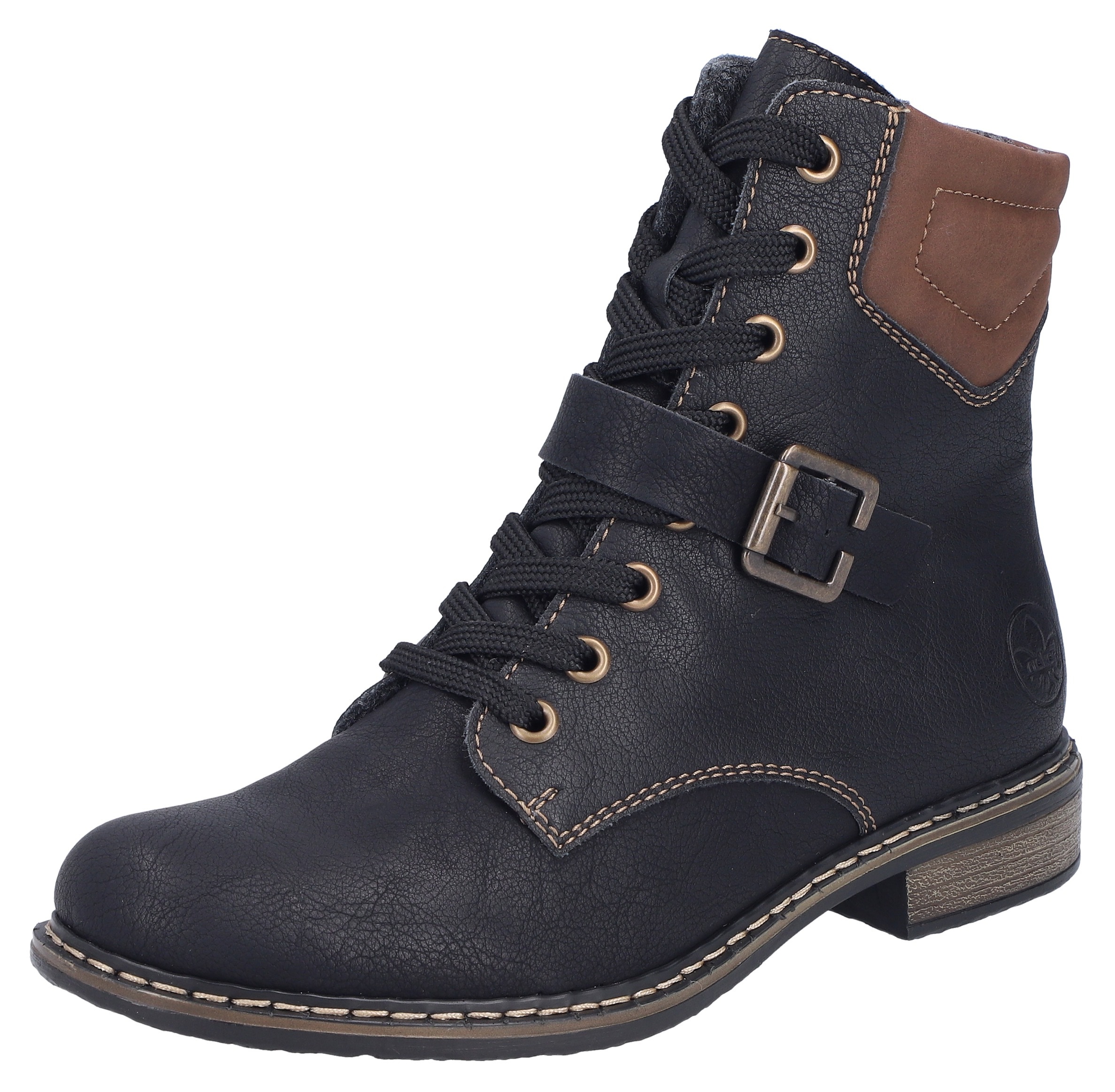 Rieker Schnürstiefelette, Schnürboots, Stiefelette, Blockabsatz, mit gepols günstig online kaufen