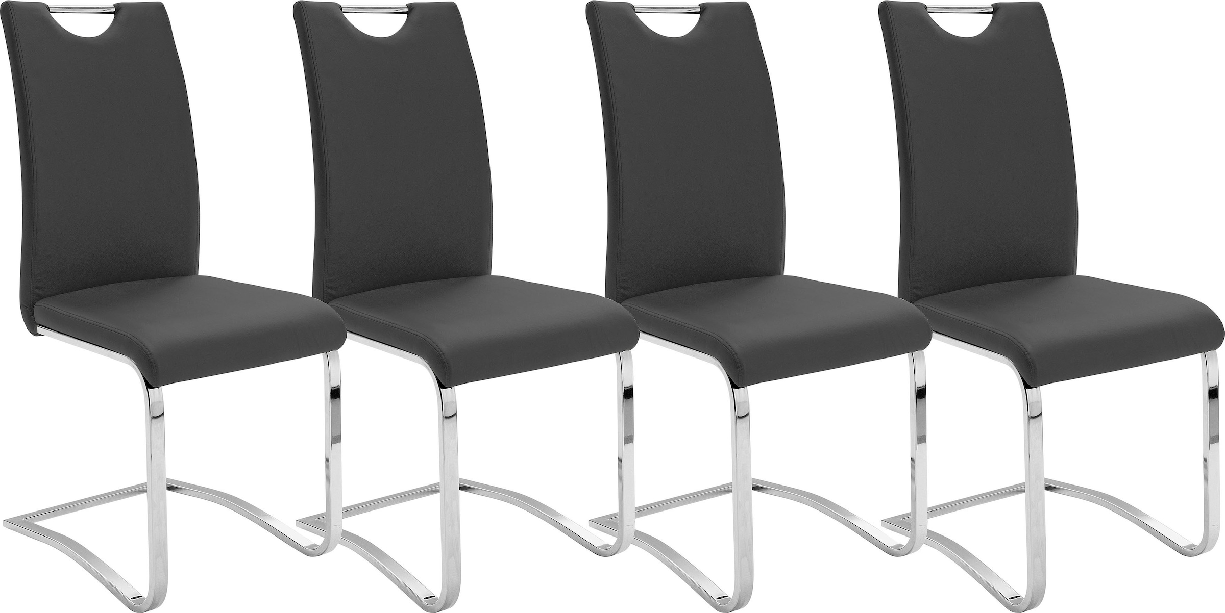 MCA furniture Freischwinger "Köln" (Set) 4 Stk. Kunstlederbezug, Komfortsit günstig online kaufen