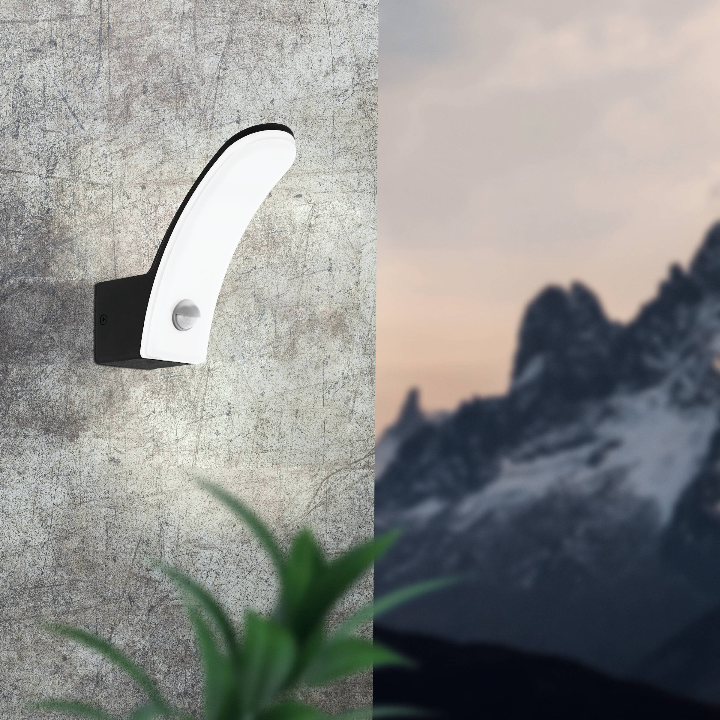 EGLO Wandleuchte »Fiumicino Außen-Wandlampe, Außenlampe, Alu und Kunststoff, IP44, Lampe« LED-Modul 1 Stk. Warmweiß