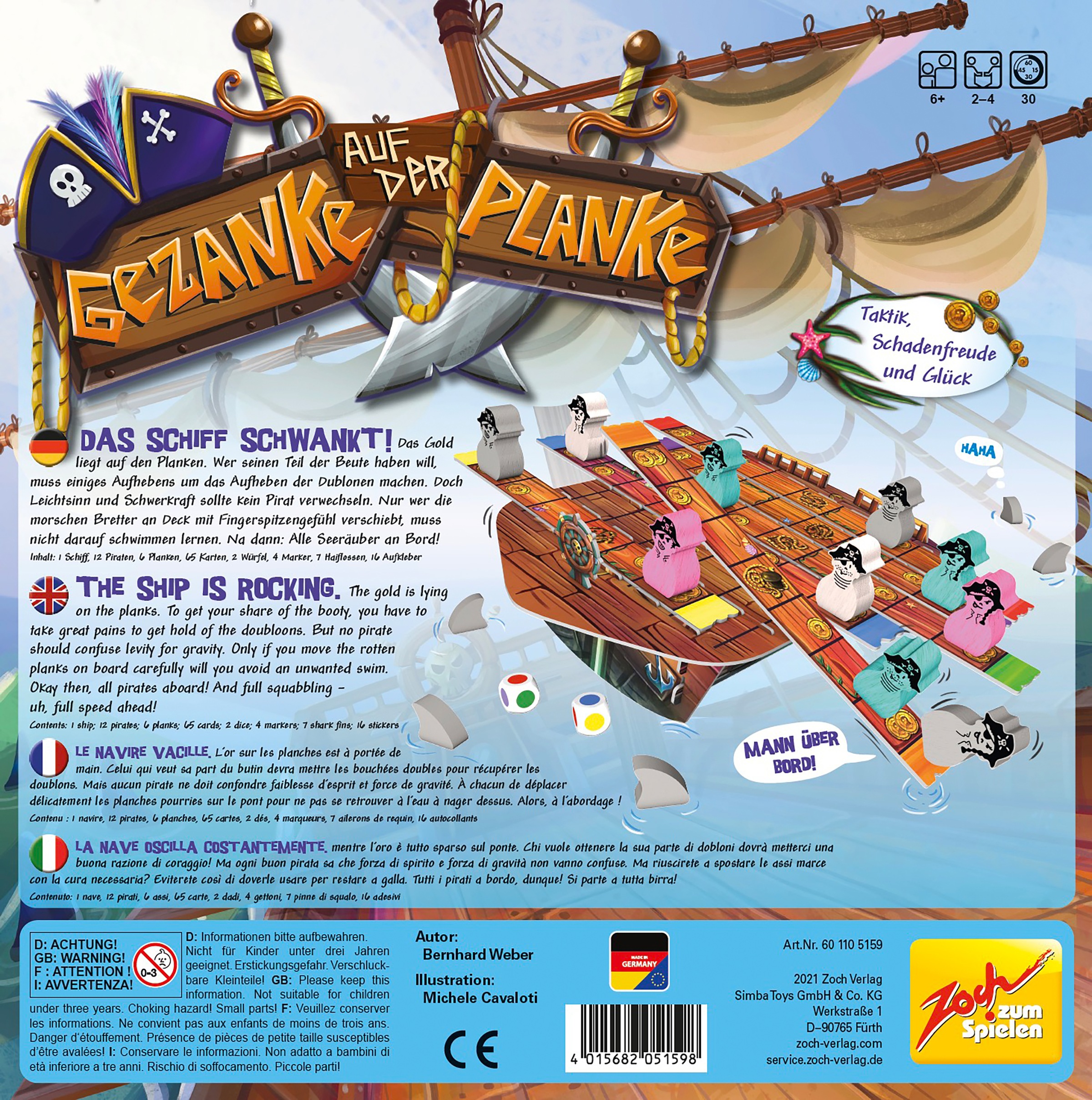 Zoch Spiel »Gezanke auf der Planke«