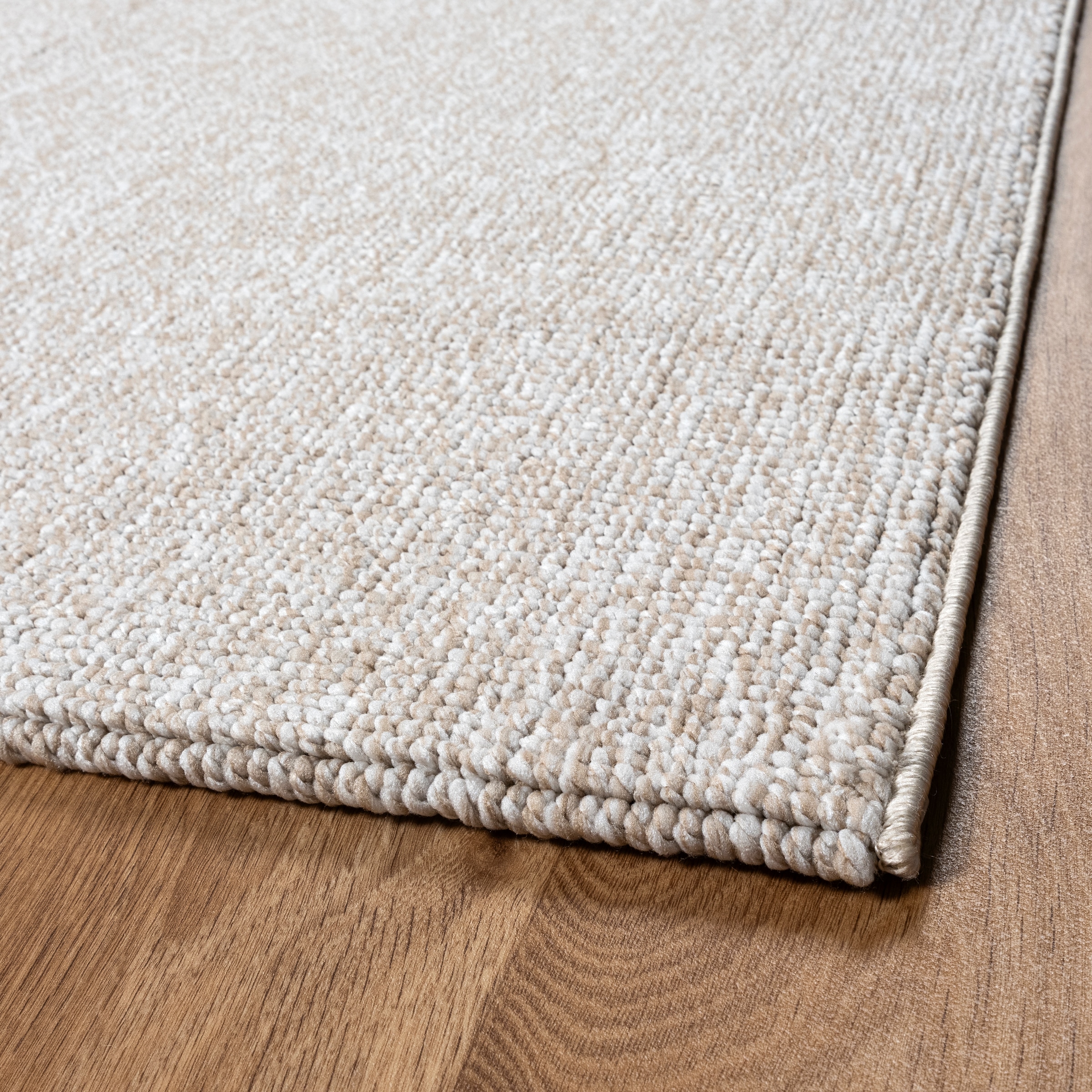 Sanat Teppich »Lora Plus, auch als Läufer«, rechteckig, 5 mm Höhe, Kurzflor, uni, gekettelt, Wohnzimmer, Kinderzimmer