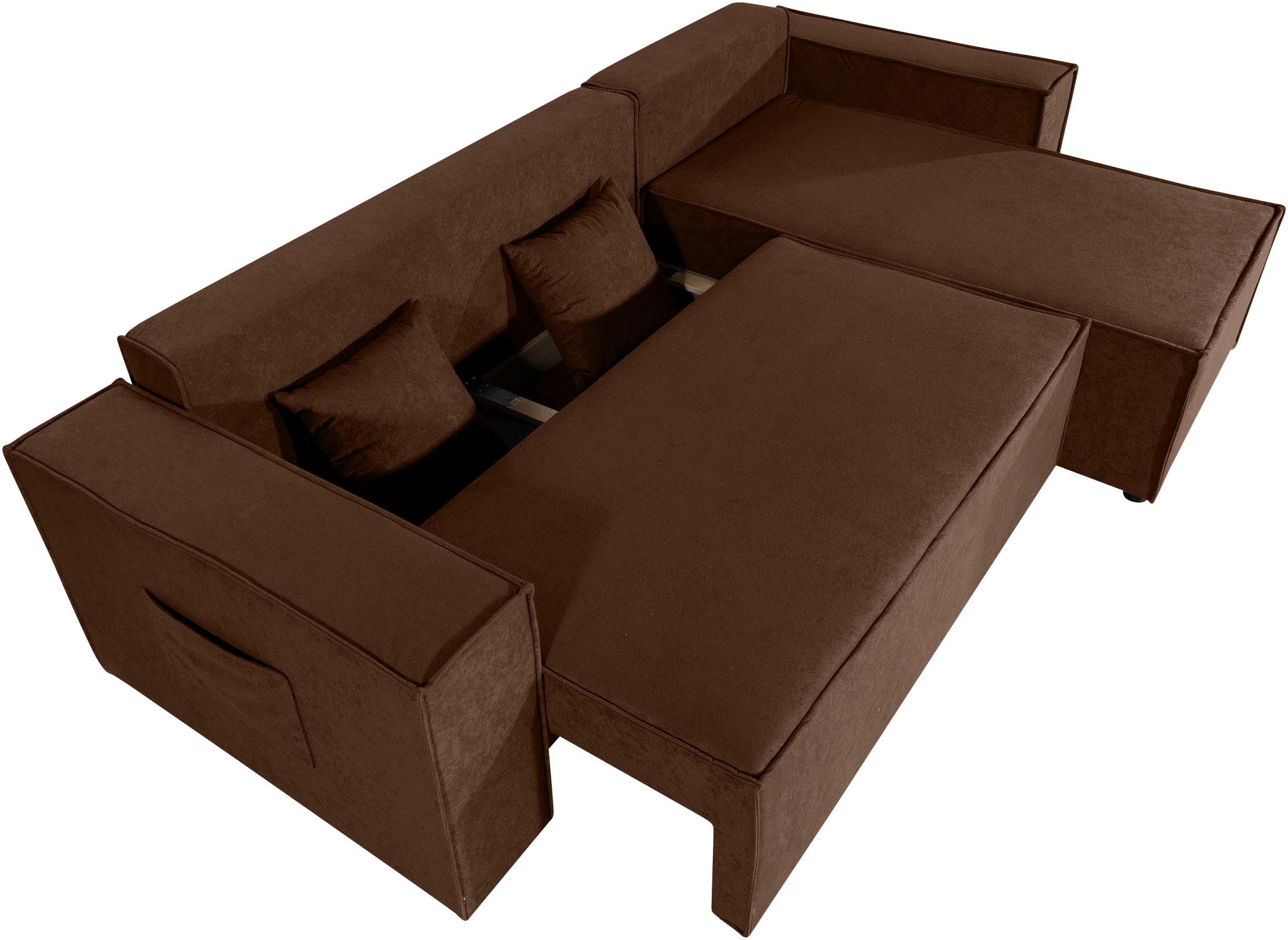 OTTO home Ecksofa »CASSI L-Form, 241cm - OTTO. Verlässliche Qualität.« Schlaffunktion (133/200), Bettkasten, auch in Cord