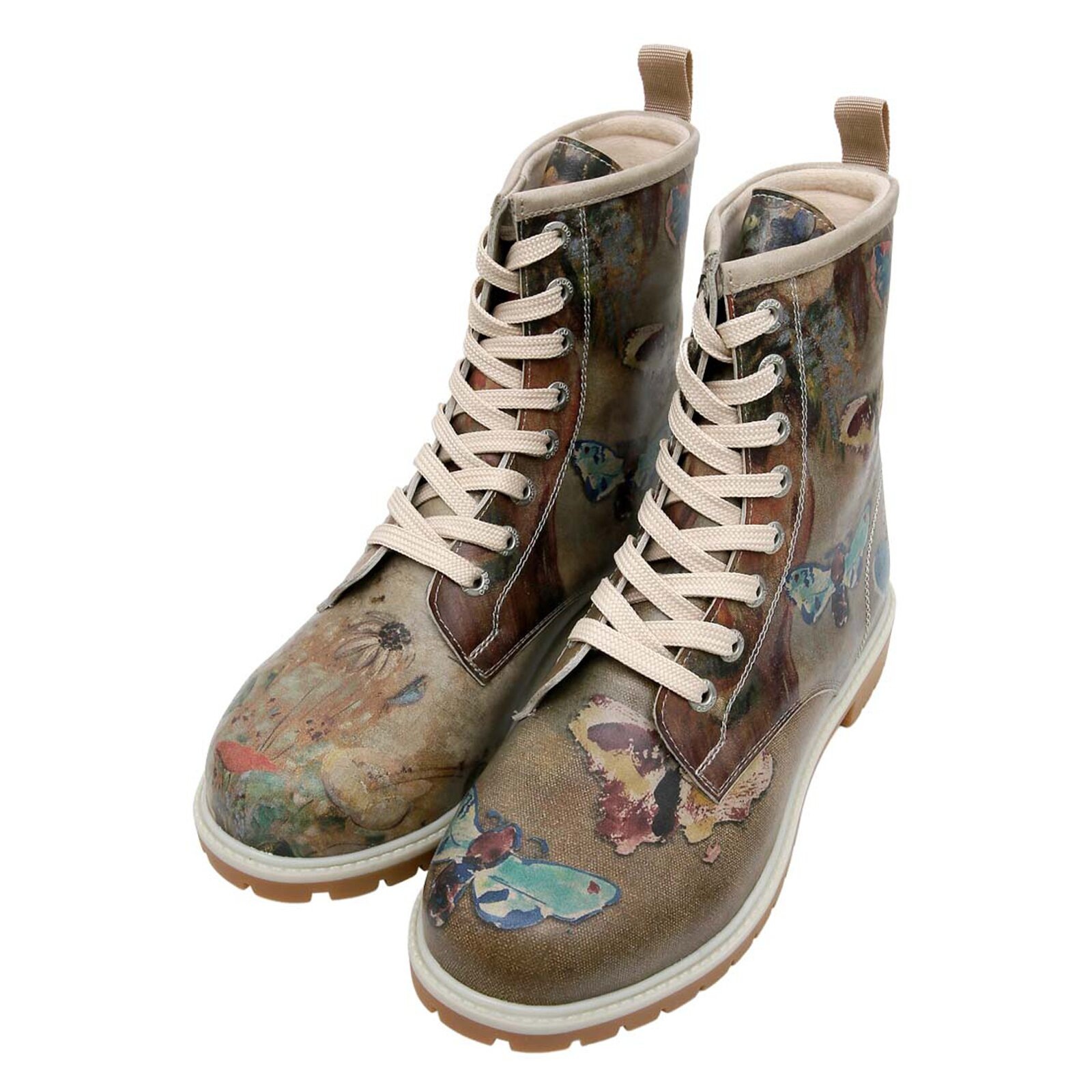 DOGO Schnürboots "Long Boots Schnürstiefel Still Life Butterflies Damen" Ha günstig online kaufen