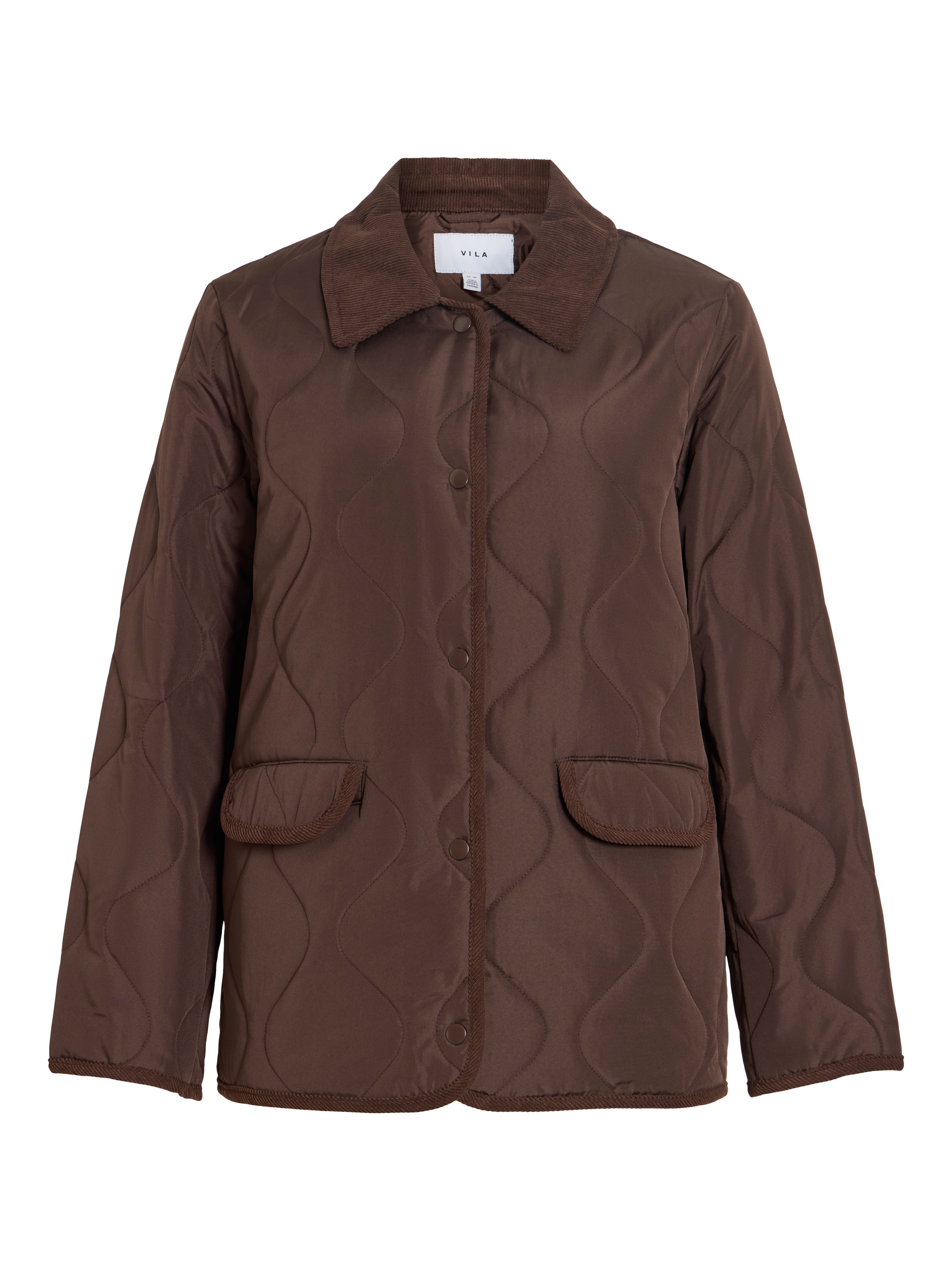 Vila Steppjacke "VITATE L/S QUILT DETAIL JACKET - NOOS" Kunstfaser