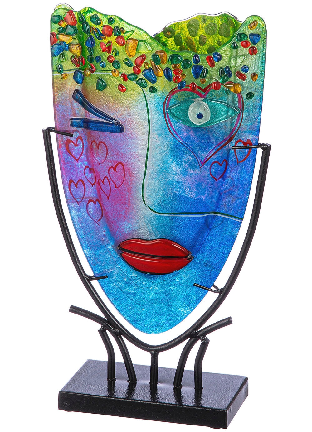 Casablanca by Gilde Dekovase "Glasart ovale Designvase Face "Twinkle", Höhe günstig online kaufen