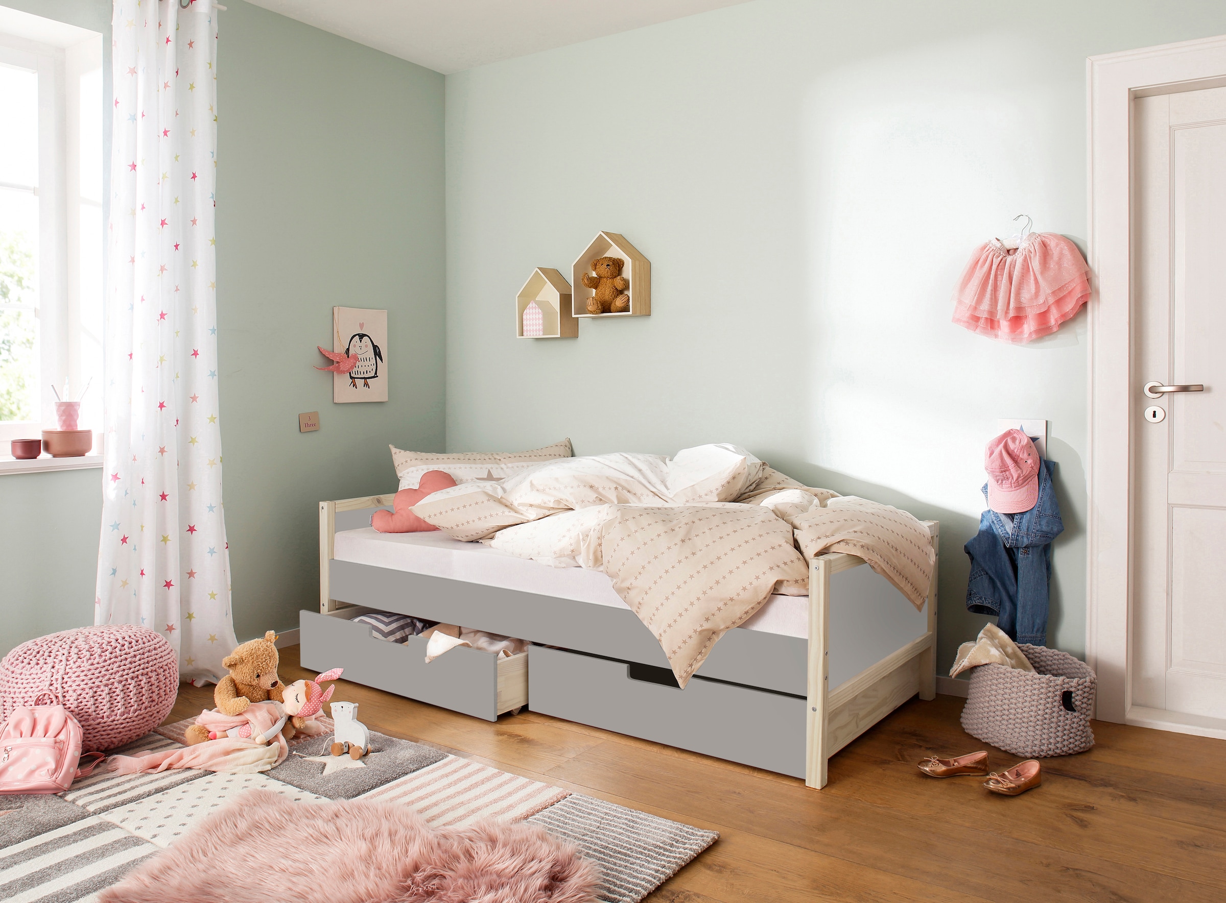 OTTO home Schubkasten "Tessin" Set, 2 Stk. tlg. Bettschubladen auf Rollen, günstig online kaufen