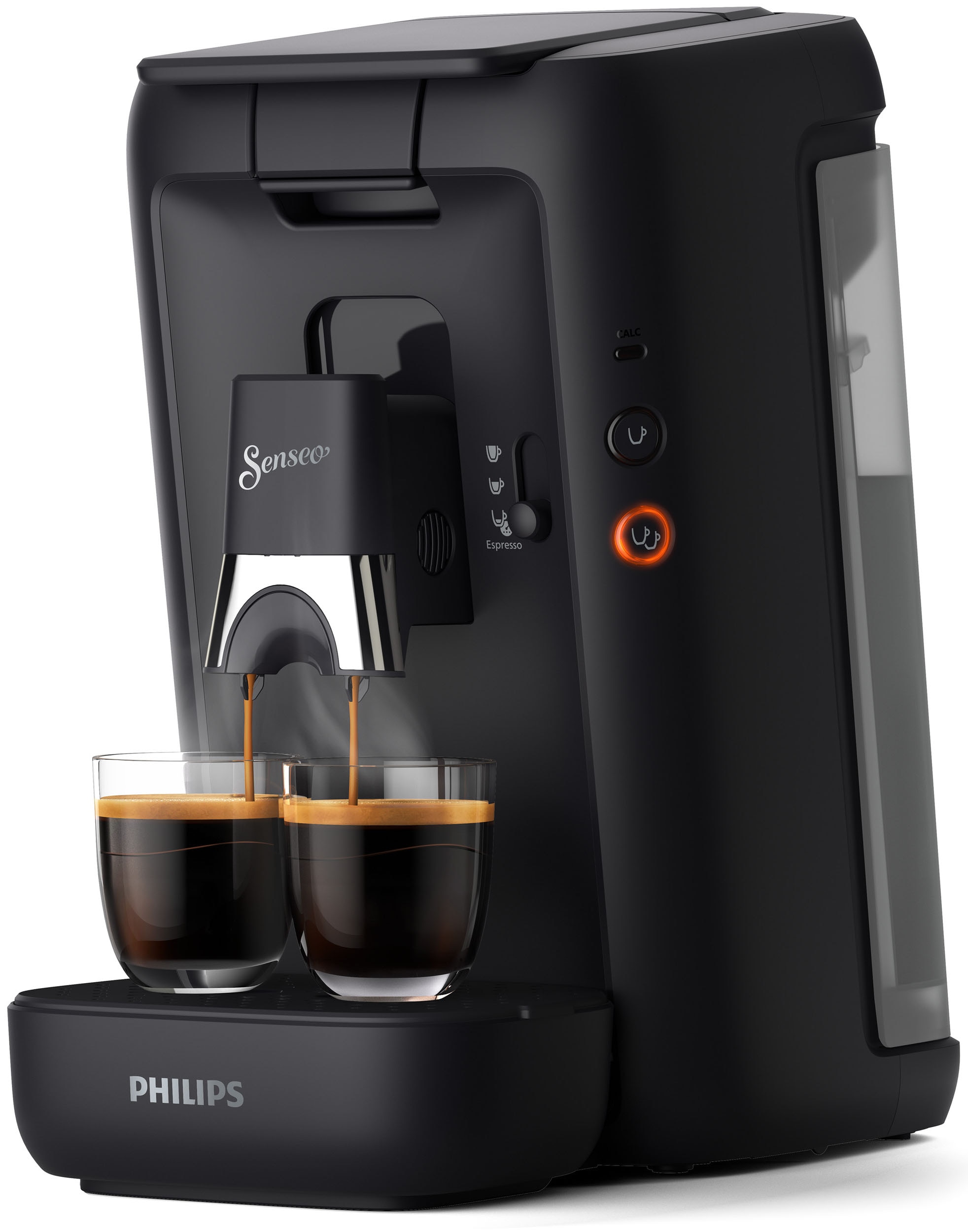 Philips Senseo Kaffeepadmaschine "Maestro CSA260/60, mit drei Kaffee-Einstellungen" aus 80% rec. Plastik, Memo-Funktion