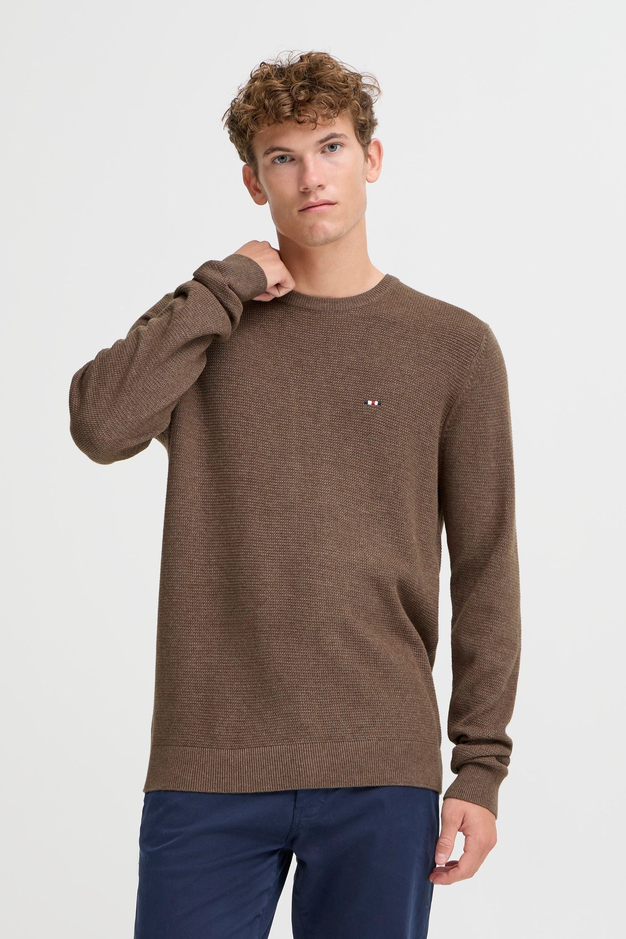FQ1924 FQGRANBY Men's Knit Pullover Brown L 2
