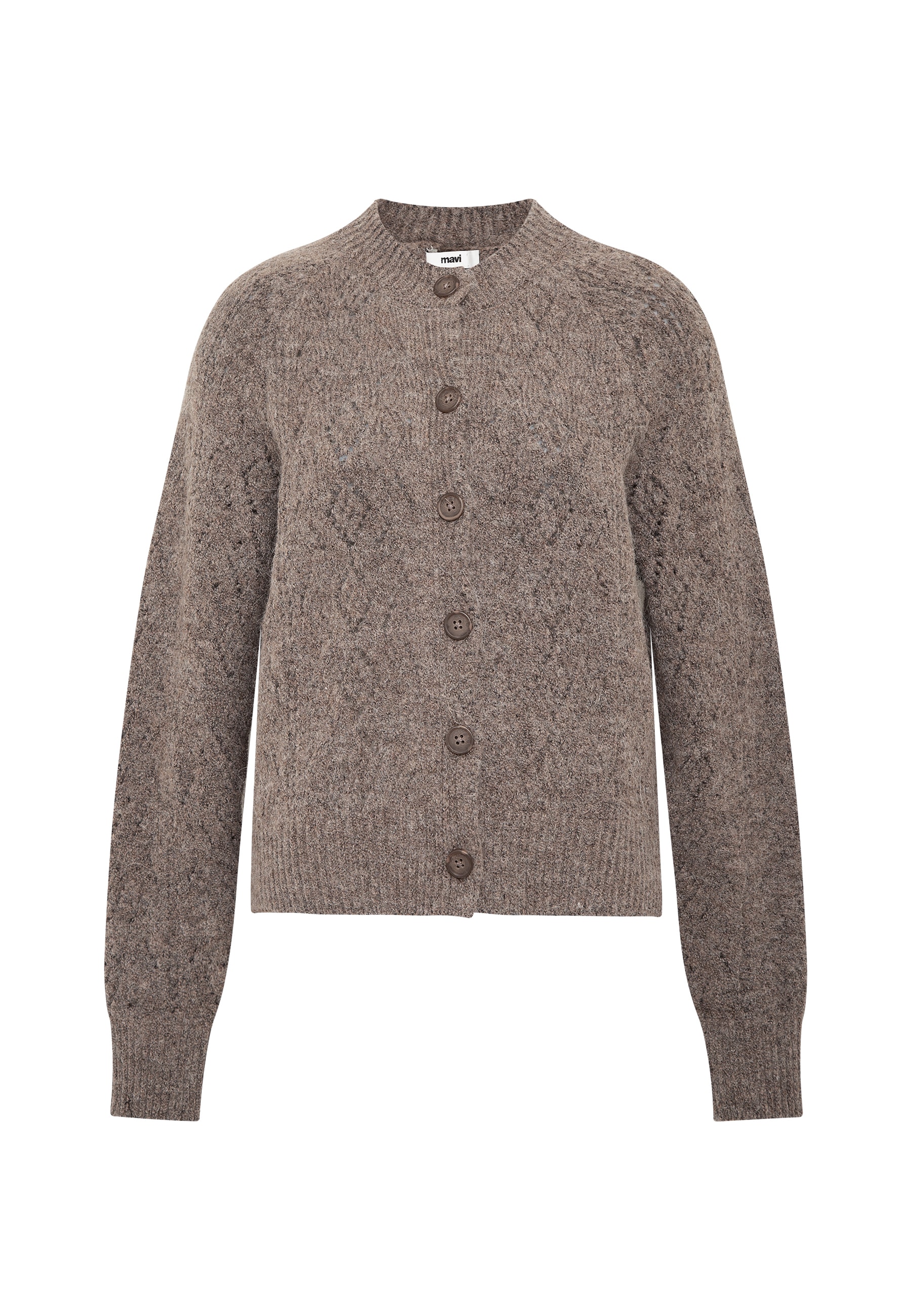 Mavi Strickpullover »BUTTON SHORT CARDIGAN« Cardigan Strukturiert