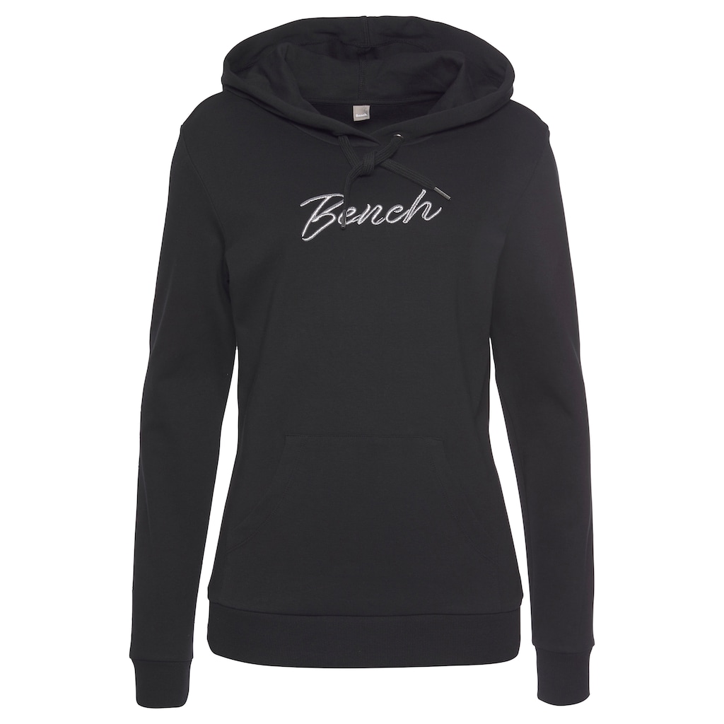 Bench. Loungewear Kapuzensweatshirt, mit glänzender Logostickerei, Loungeanzug, Hoodie