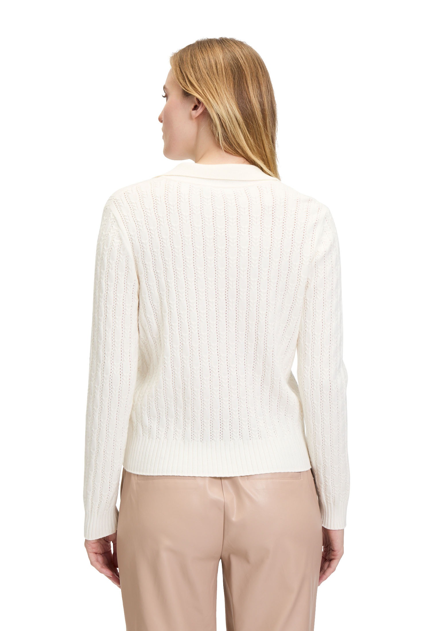 Betty&Co Strickpullover »Betty & Co Strickpullover mit Kragen«, (1 tlg.), Struktur