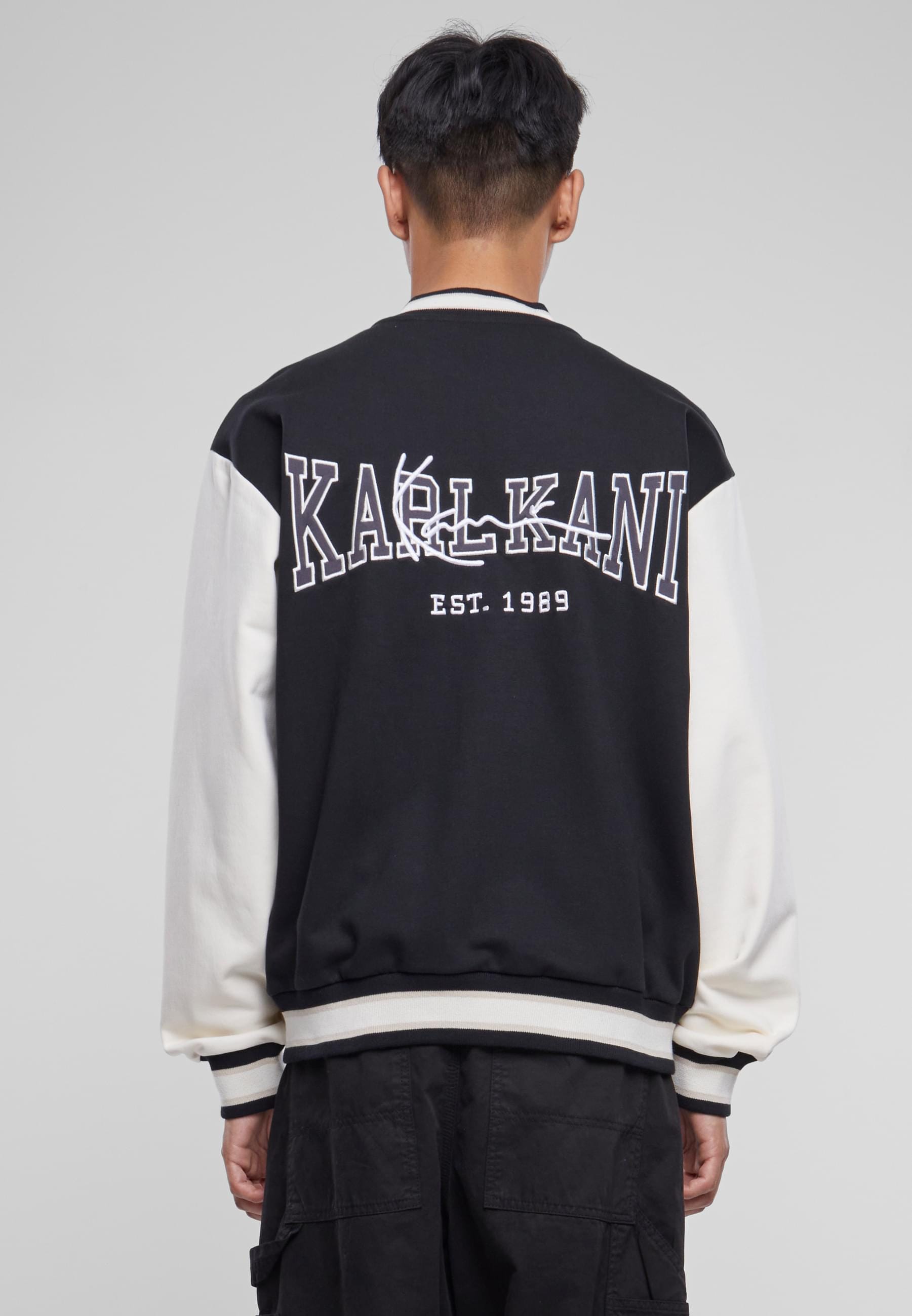 Karl Kani Collegejacke »Karl Kani Herren KM232-007-2 KK Og Fleece College Jacket«, (1 St.), ohne Kapuze