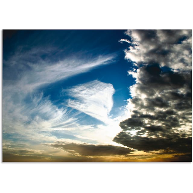 Black Friday Artland Wandbild »Horizont«, Himmel, (1 St.), als Alubild,  Leinwandbild, Wandaufkleber oder Poster in versch. Größen | BAUR