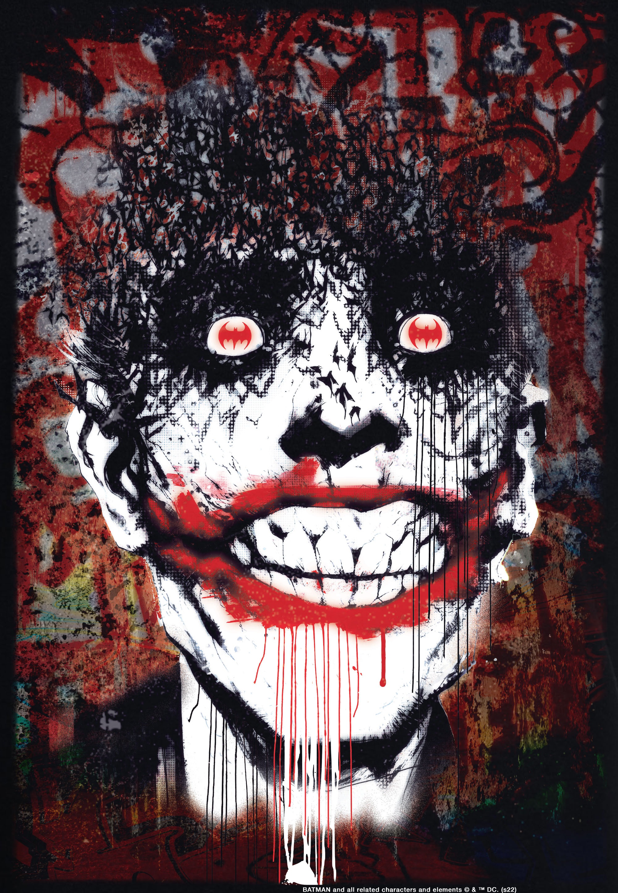 LOGOSHIRT T-Shirt »Batman - Joker Bats Graffiti«, mit coolem Superschurken- Print ▷ für | BAUR