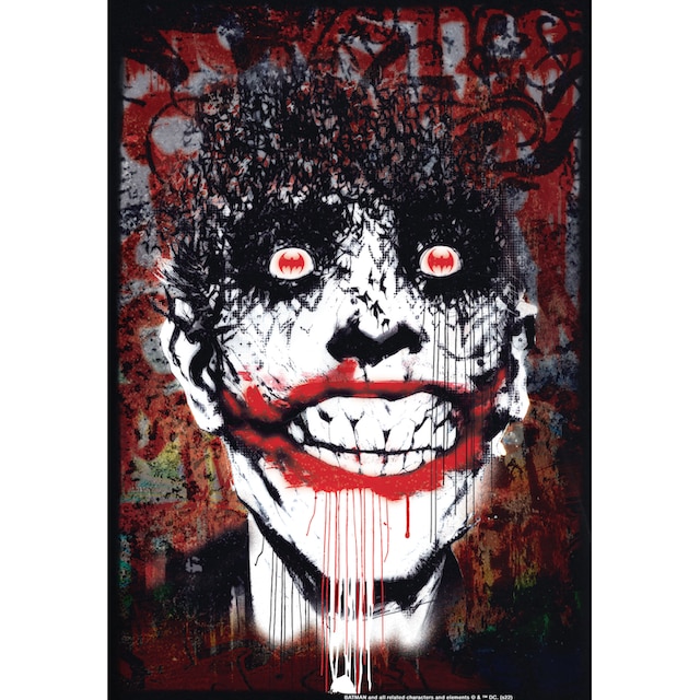 LOGOSHIRT T-Shirt »Batman - Joker Bats Graffiti«, mit coolem Superschurken- Print ▷ für | BAUR