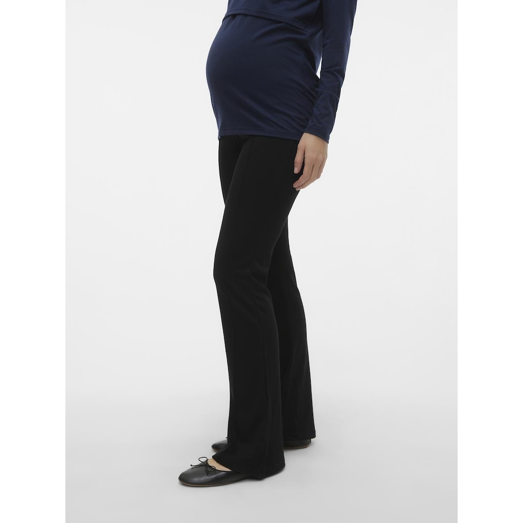 Mamalicious Stretch-Umstandshose »MLLUNA JRS PINTUCK FLARE PANT A. NOOS«