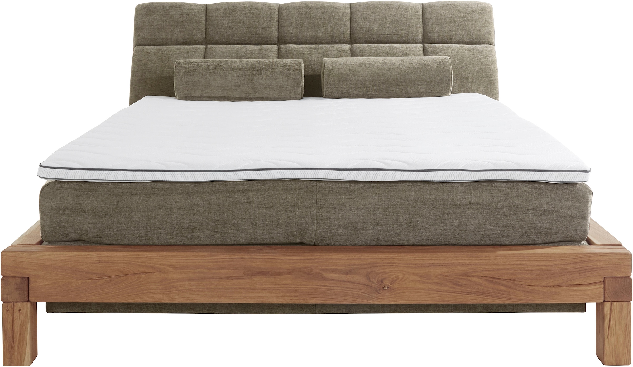 Home affaire Boxspringbett »Villads«, Liegefläche: 180/200 cm, Inside-Boxspring-Unterbau, recycelte Stoffe