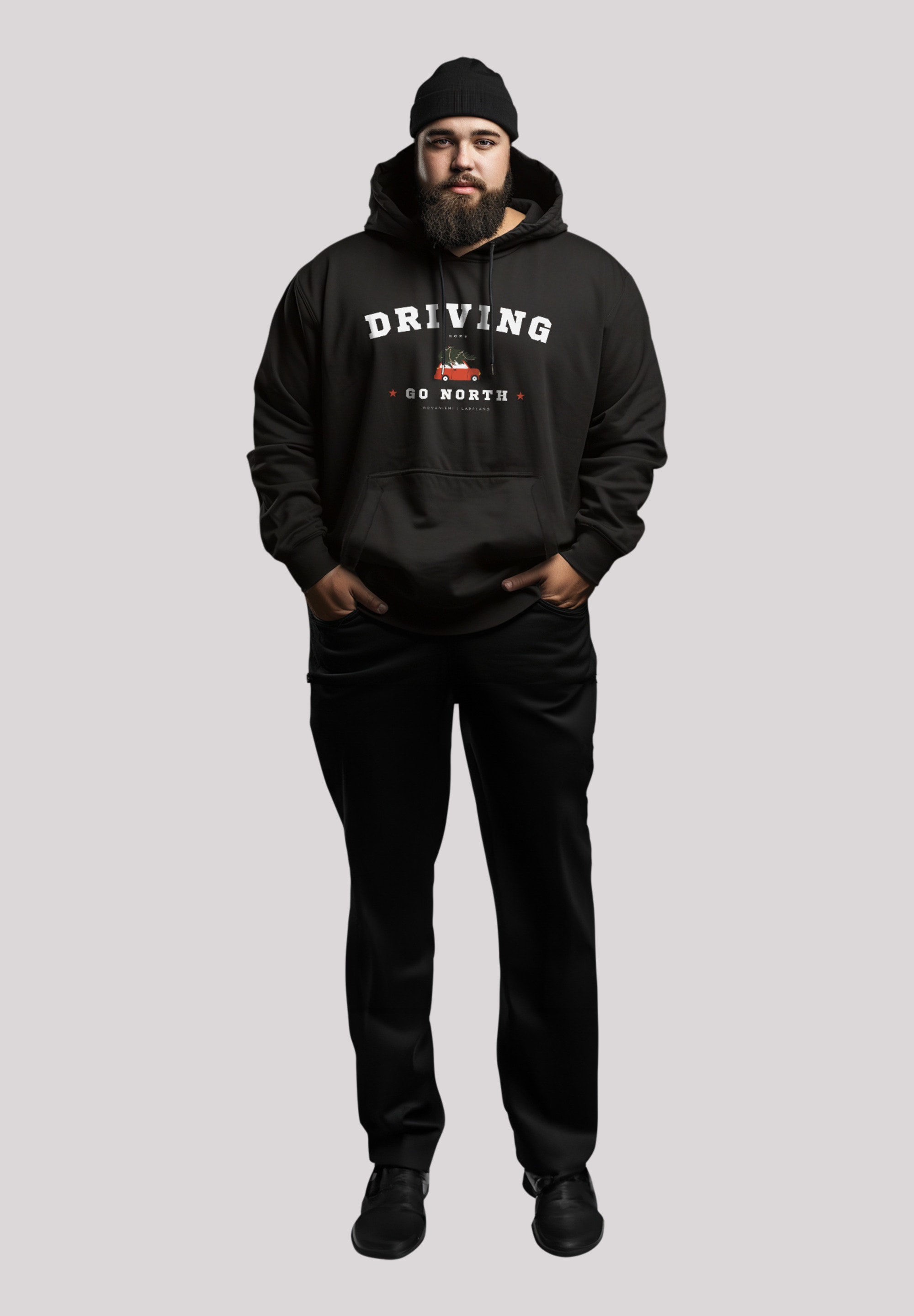 F4NT4STIC Kapuzenpullover »Driving Home Weihnachten PLUSSIZE«, Premium Qualität