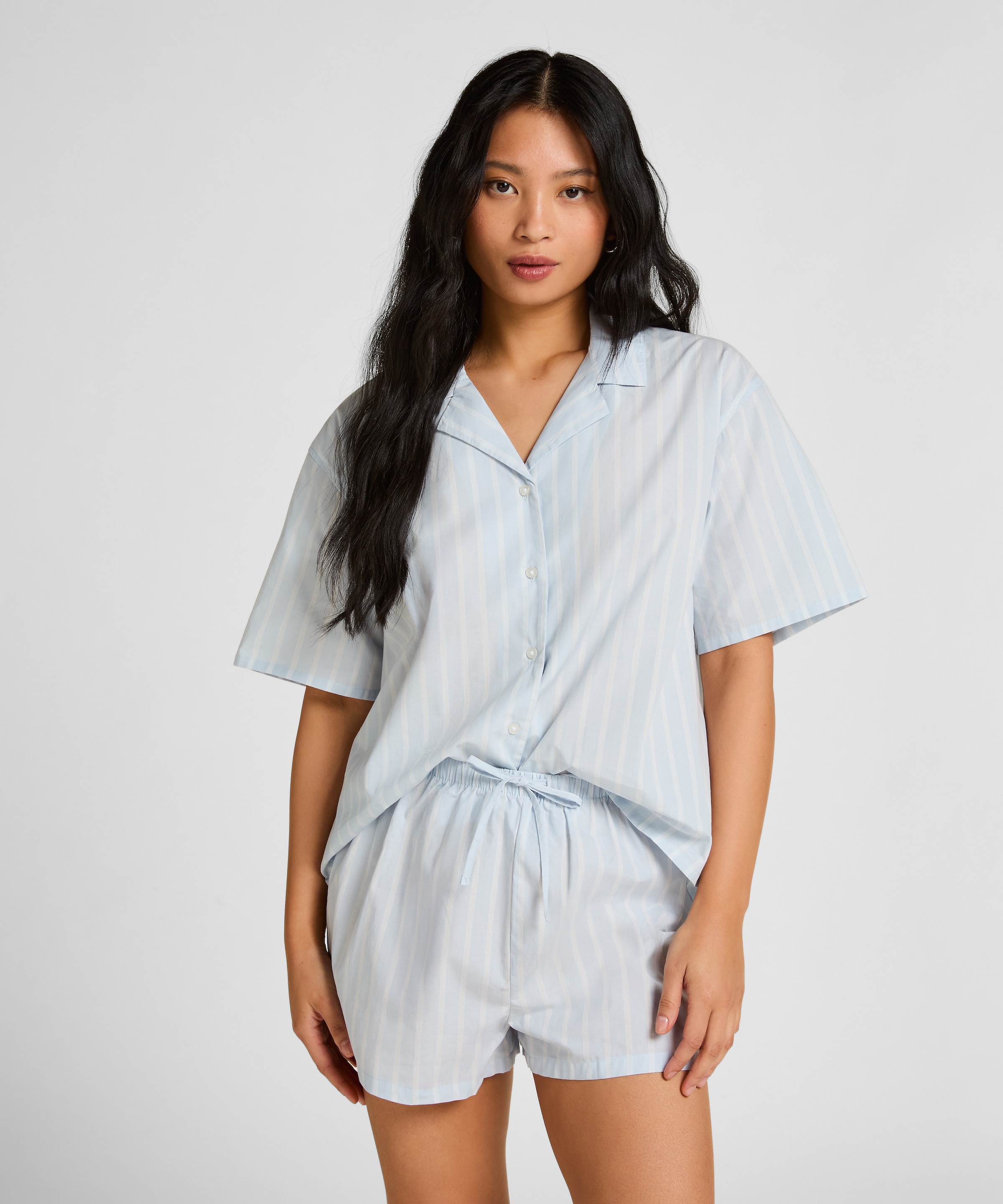 Hunkemöller Pyjama "Gestreiftes Baumwolljacke" günstig online kaufen