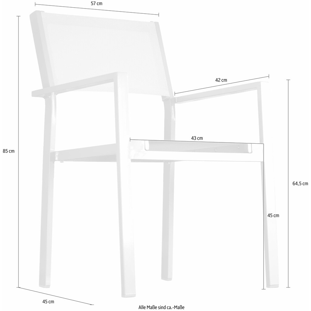 jankurtz Armlehnstuhl »cubic«, Gitterwebstoff BATYLINE