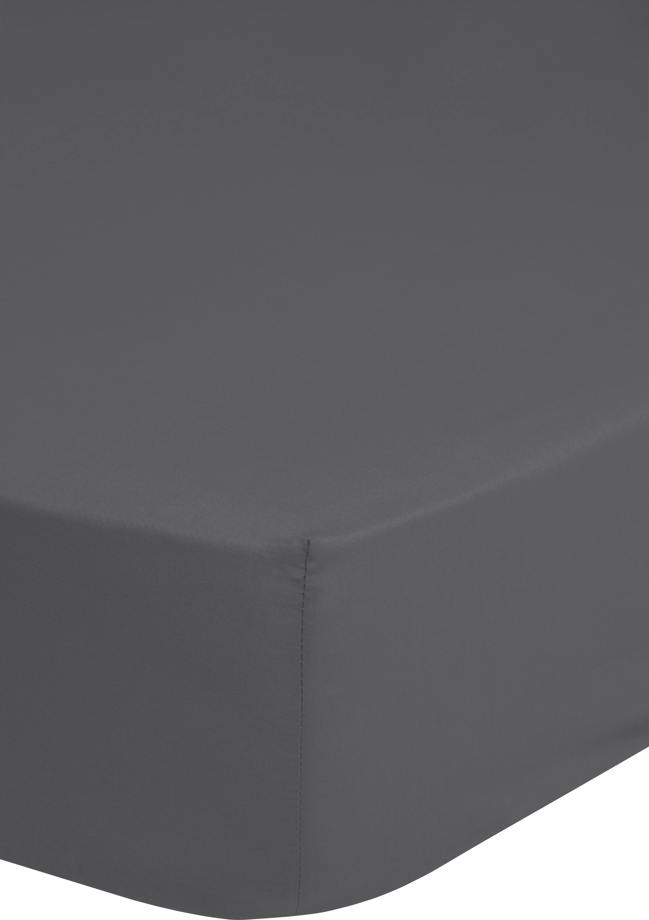 hip Spannbettlaken "Hip in Gr. 90x200, 140x200 oder 180x200 cm" 100% Baumwolle, Mako-Satin, Rundumgummi, bis 25 cm Höhe