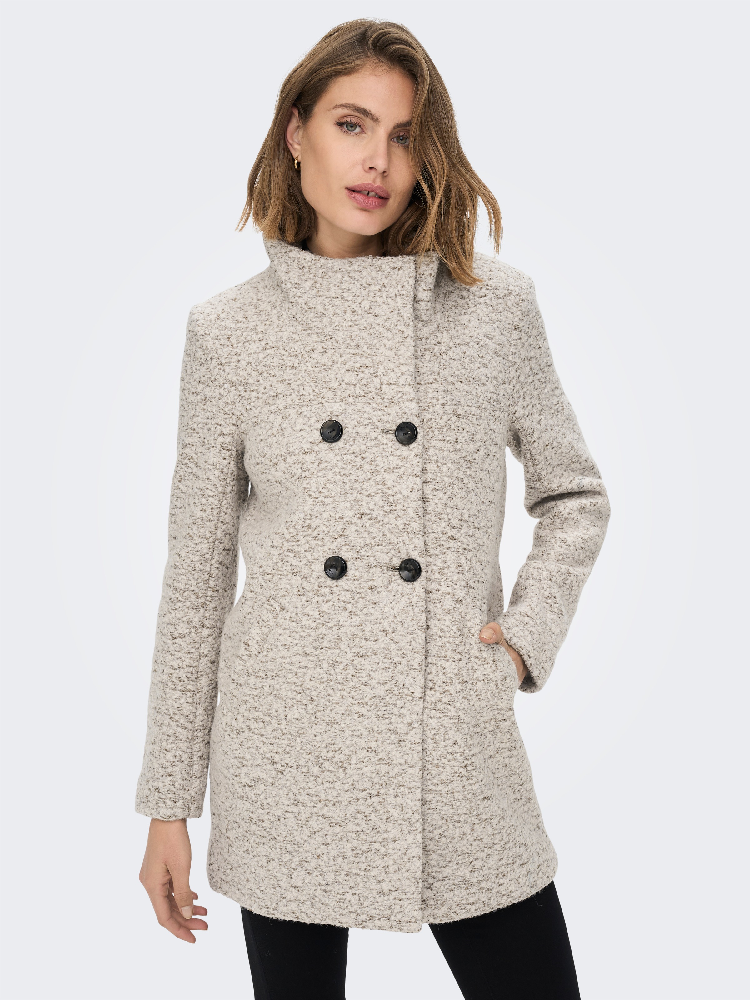 ONLY Langjacke "ONLNEWSOPHIA WOOL COAT OTW CC" Materialmix günstig online kaufen
