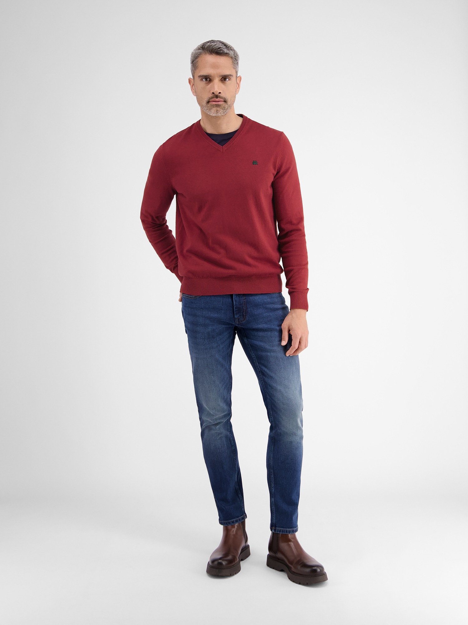 LERROS Strickpullover »LERROS V-Neck-Strickpullover mit Kaschmiranteil«