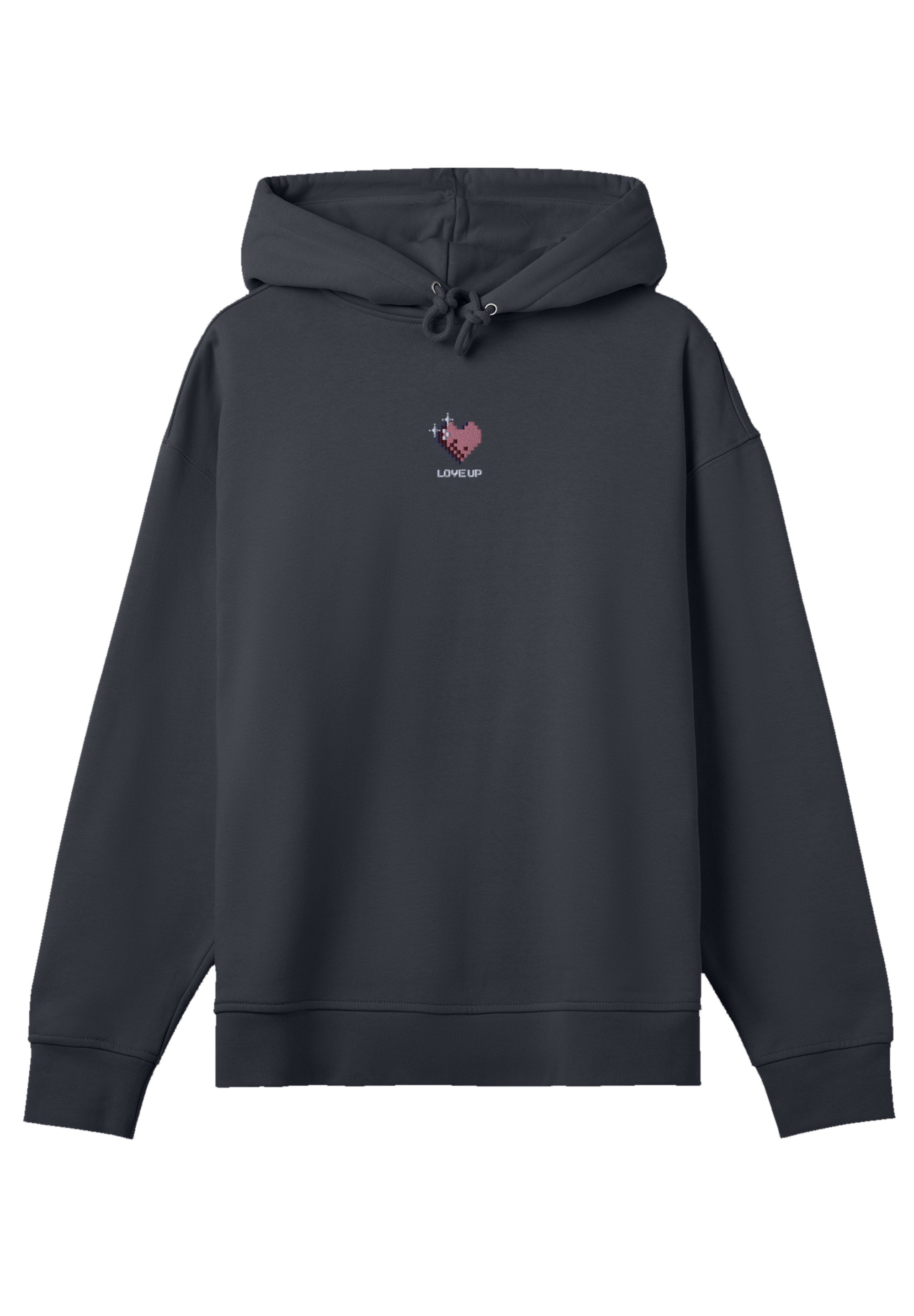 F4NT4STIC Kapuzenpullover »Pixel Herz bestickt«, bestickt, Premium Qualität