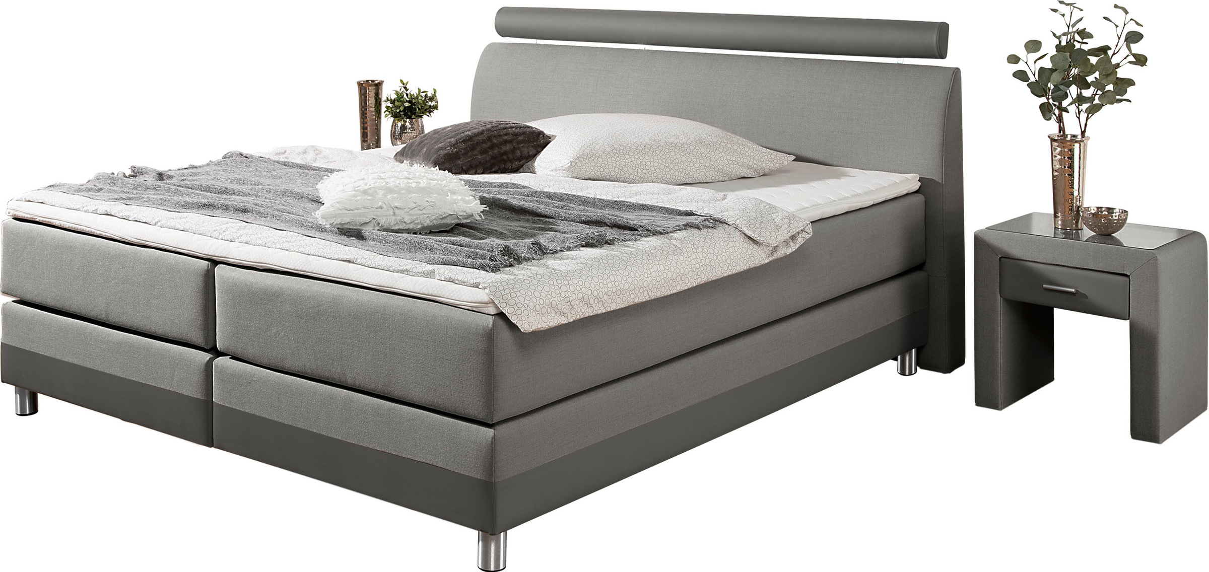 Home affaire Boxspringbett "Rocklin" in H2, H3 oder H4 erhältlich günstig online kaufen