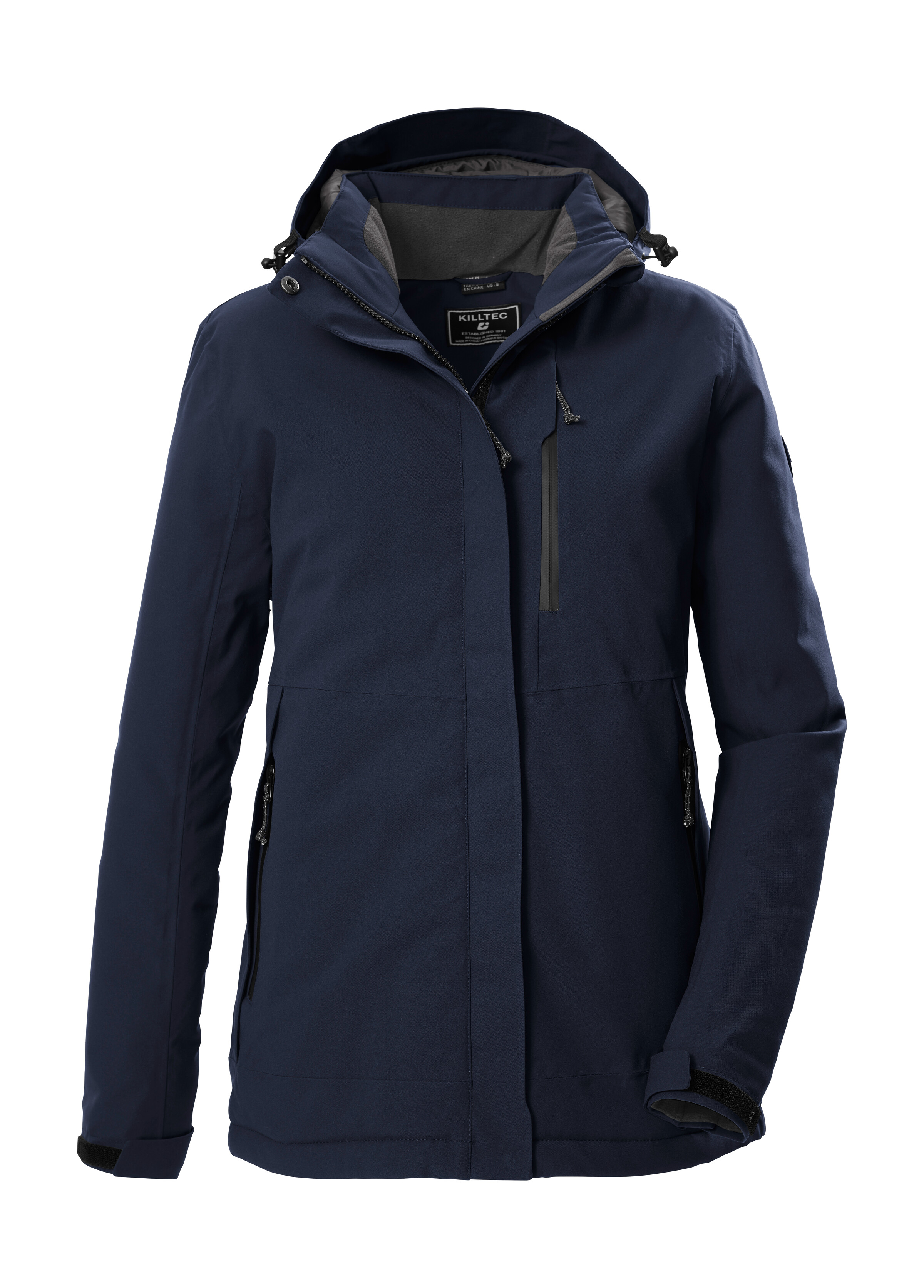 Killtec Funktionsjacke "KOW 219 WMN JCKT" Atmungsaktive, wind- und wasserdichte Damenjacke, abnehmbare Kapuze