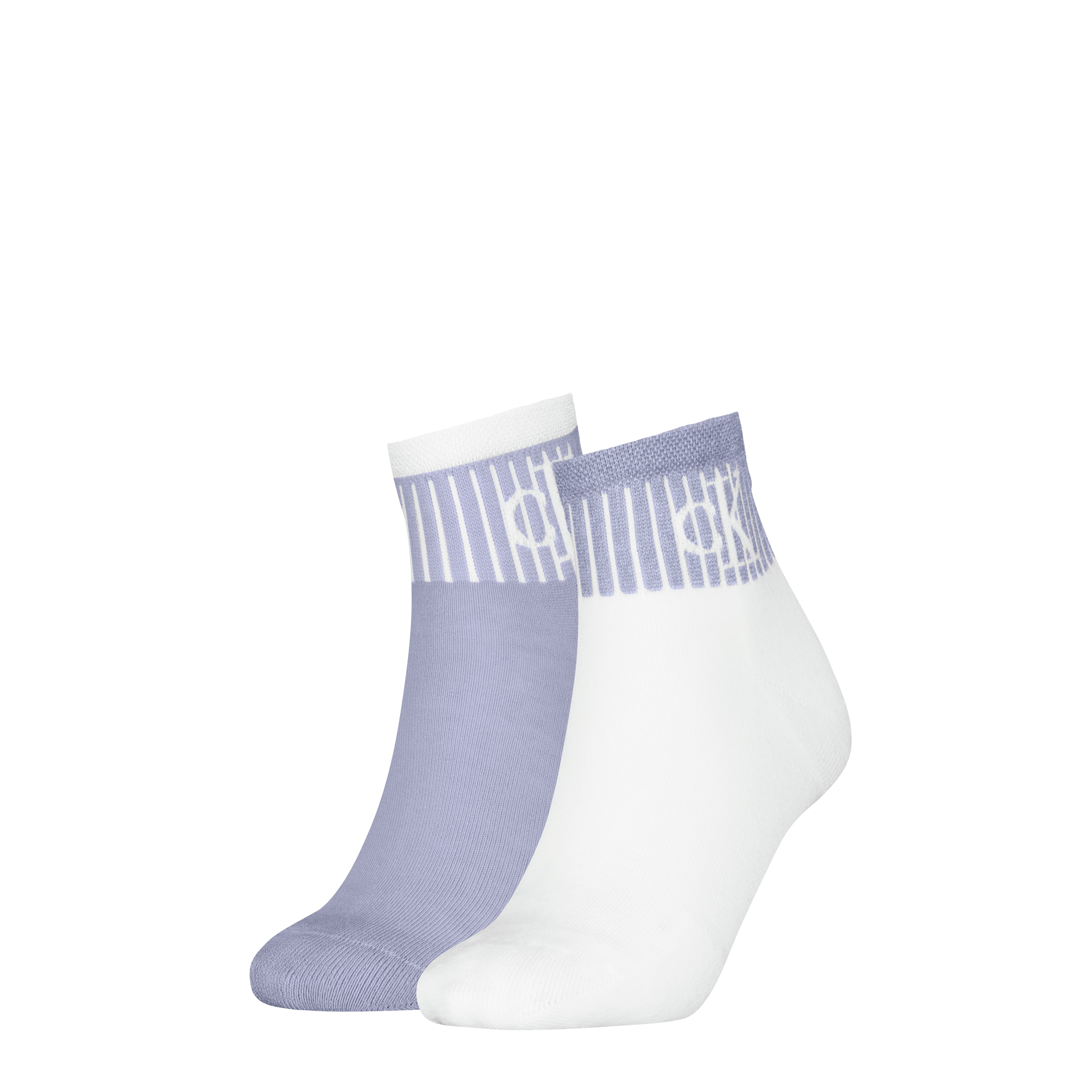 Calvin Klein Jeans Socken "CKJ WOMEN QUARTER 2P GLOSSY RIB", (2 Paar), mit günstig online kaufen