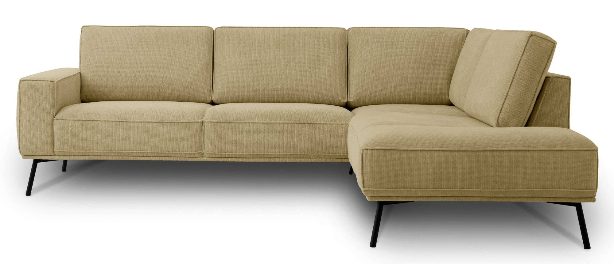 andas Ecksofa »Vosby«, Breite 260 cm, Chenille, mit dekorativer Kedernaht