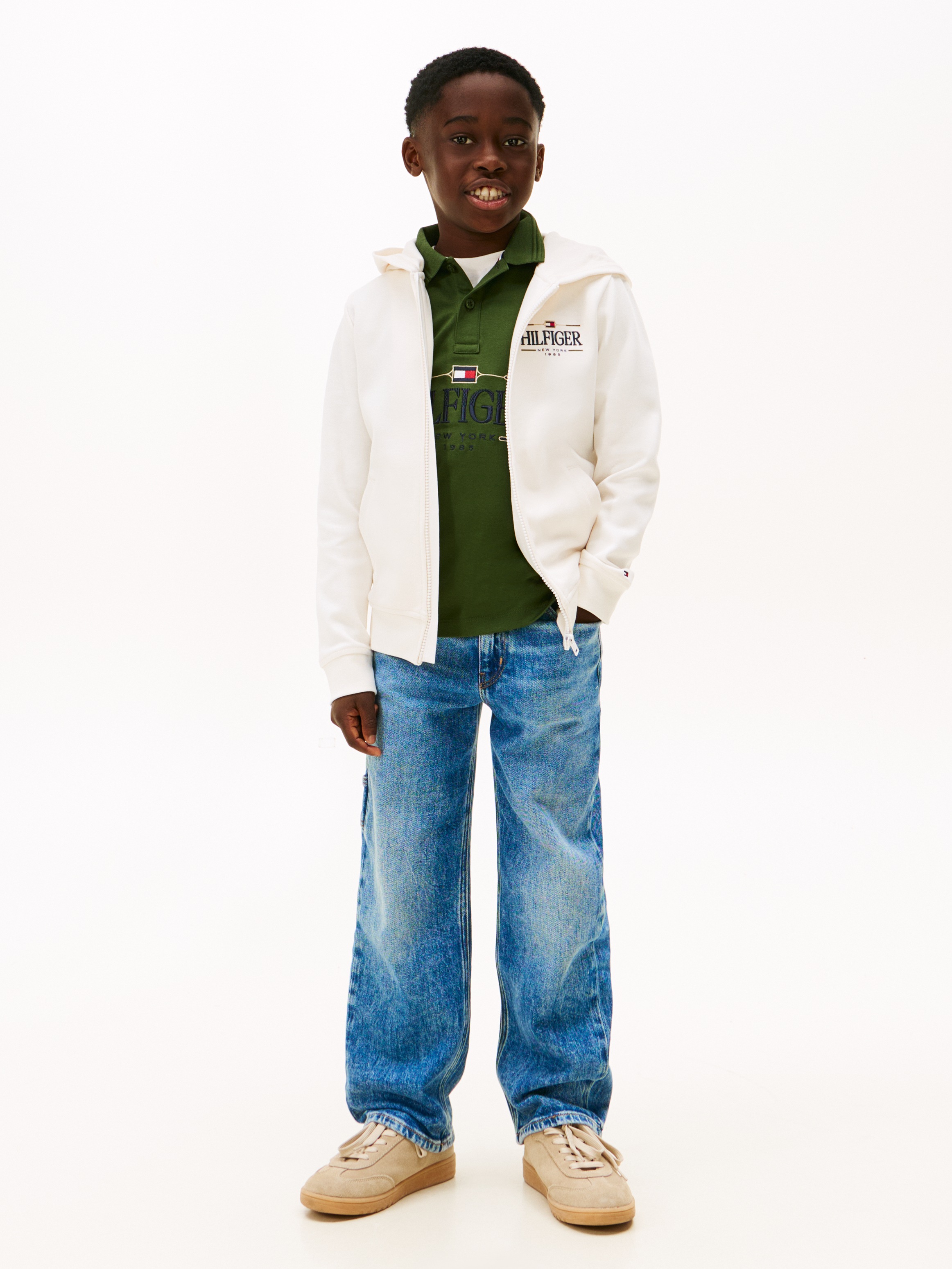 Thumbnail - Tommy Hilfiger Sweatjacke Regular fit, für Kinder bis 16 Jahre
