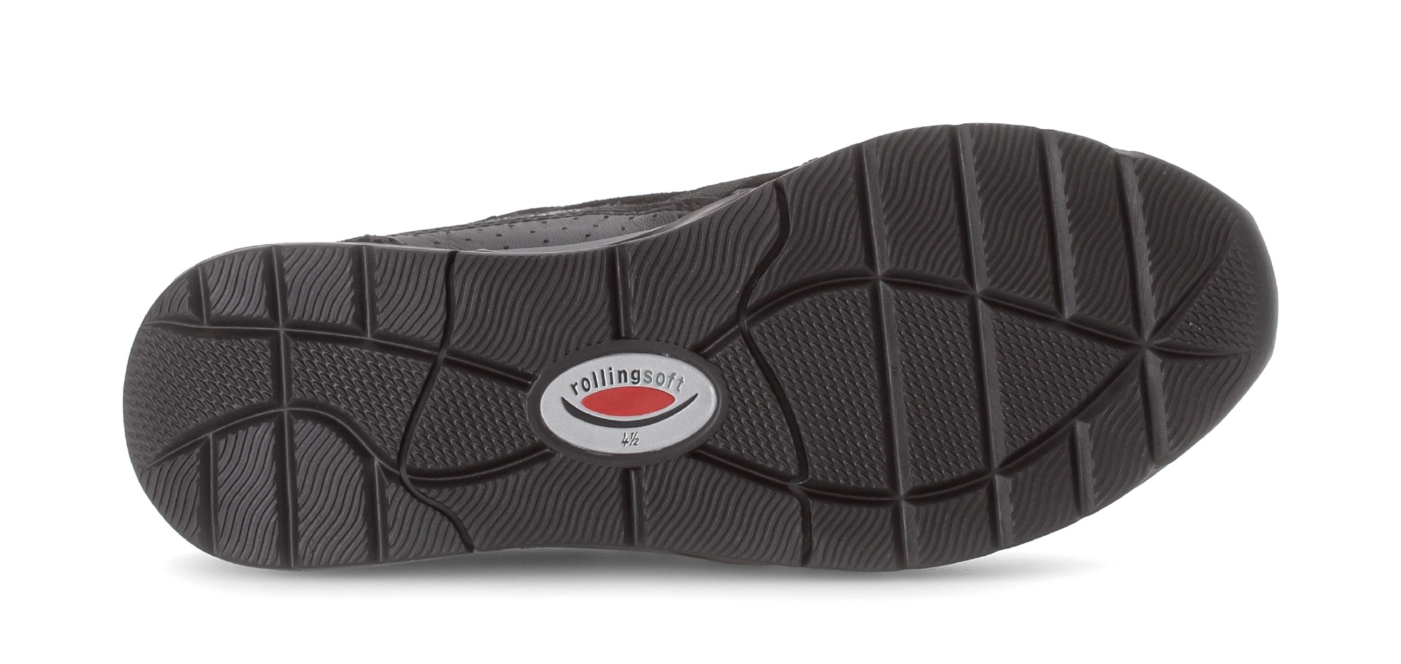 Gabor Rollingsoft Keilsneaker, Schnürer, Halbschuh, Freizeitschuh mit zusätzlichem Reißverschluss