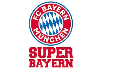 Wandtattoo »Fußball FCB Super Bayern«, (1 St.)