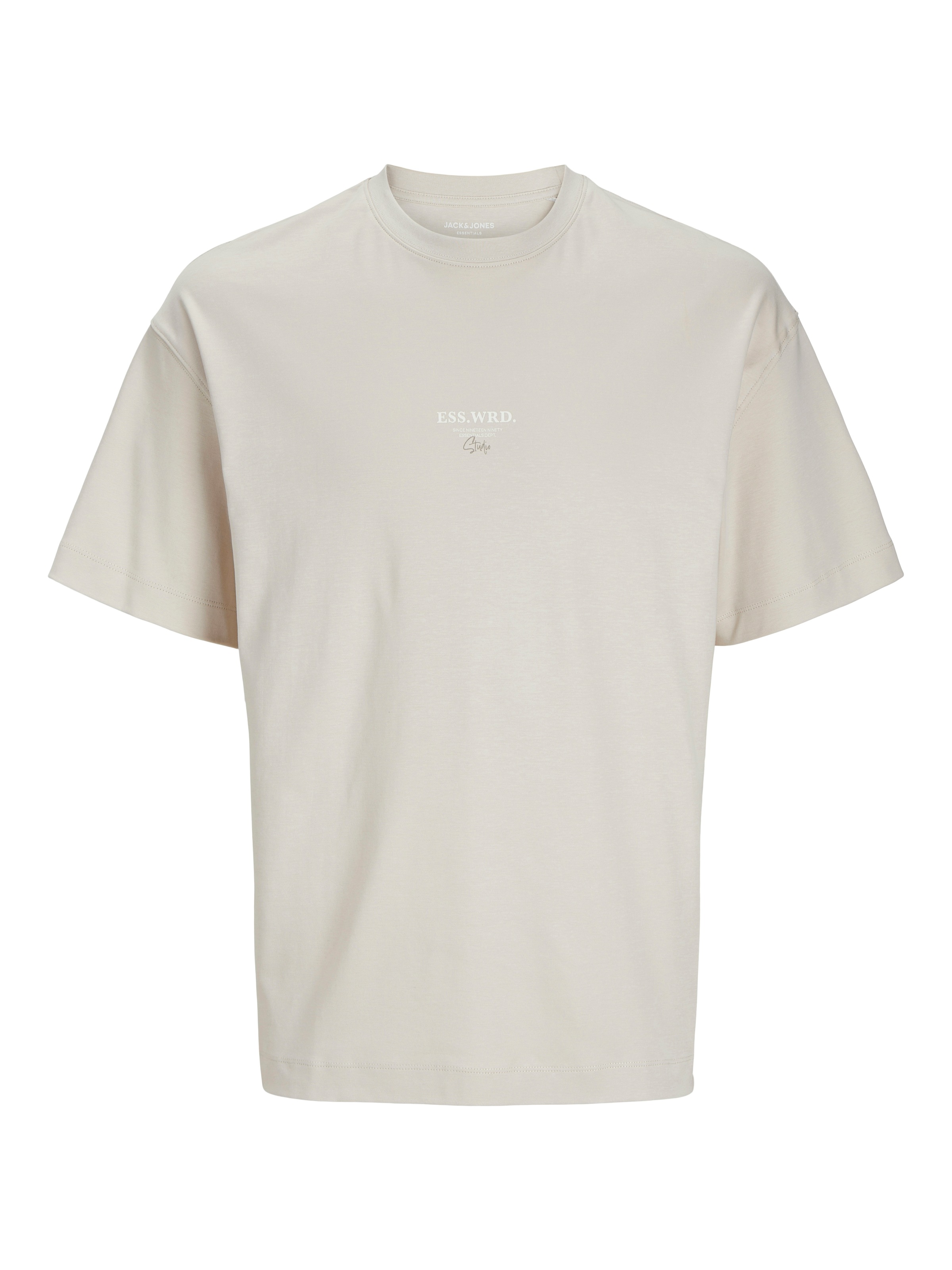 Jack & Jones Rundhalsshirt »JJEURBAN EDGE STUDIO TEE SS O-NECK NOOS«, mit Front und Back Print