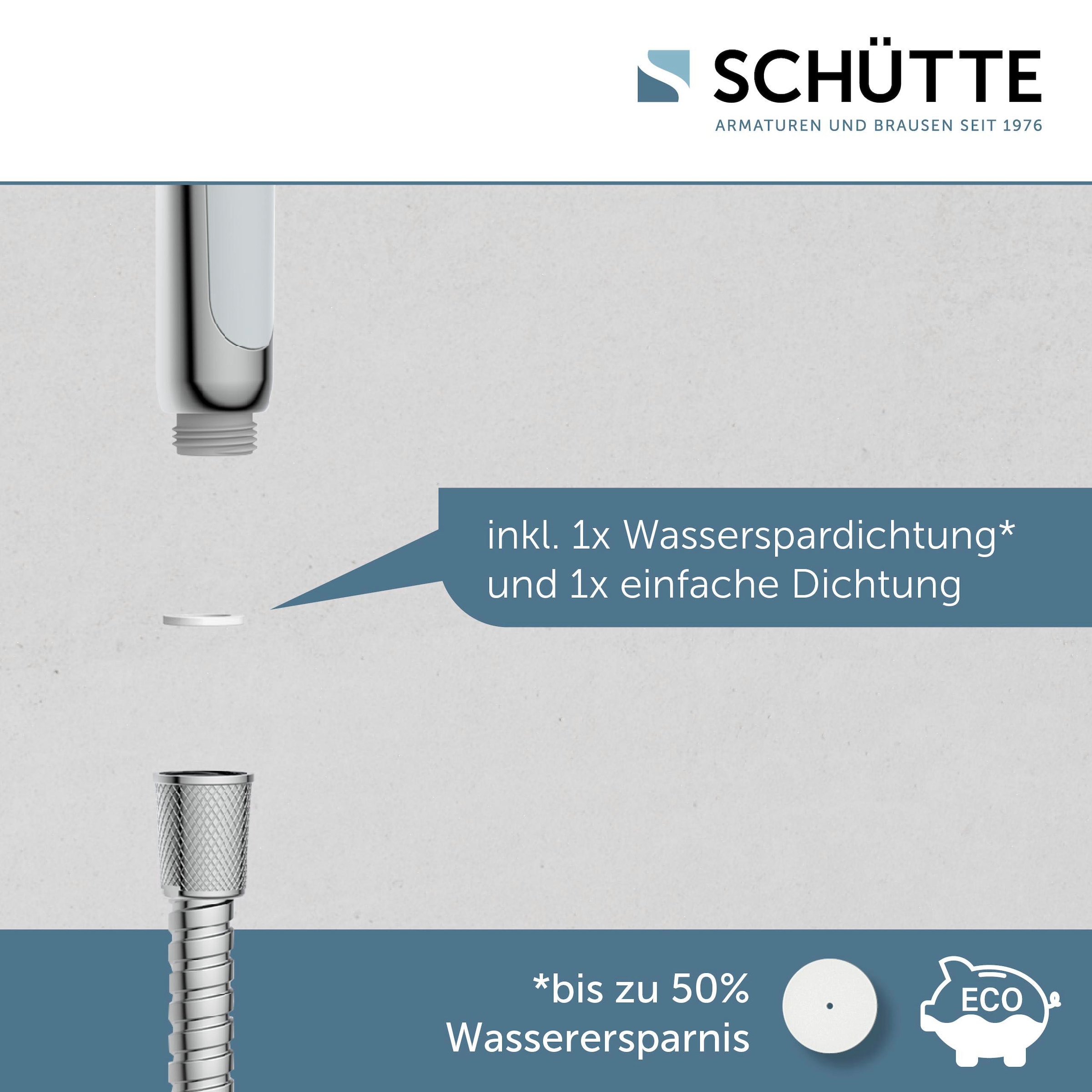 Schütte Handbrause »SIRANI«, (1 tlg.), 3-fach verstellbar / Antikalk / wassersparend