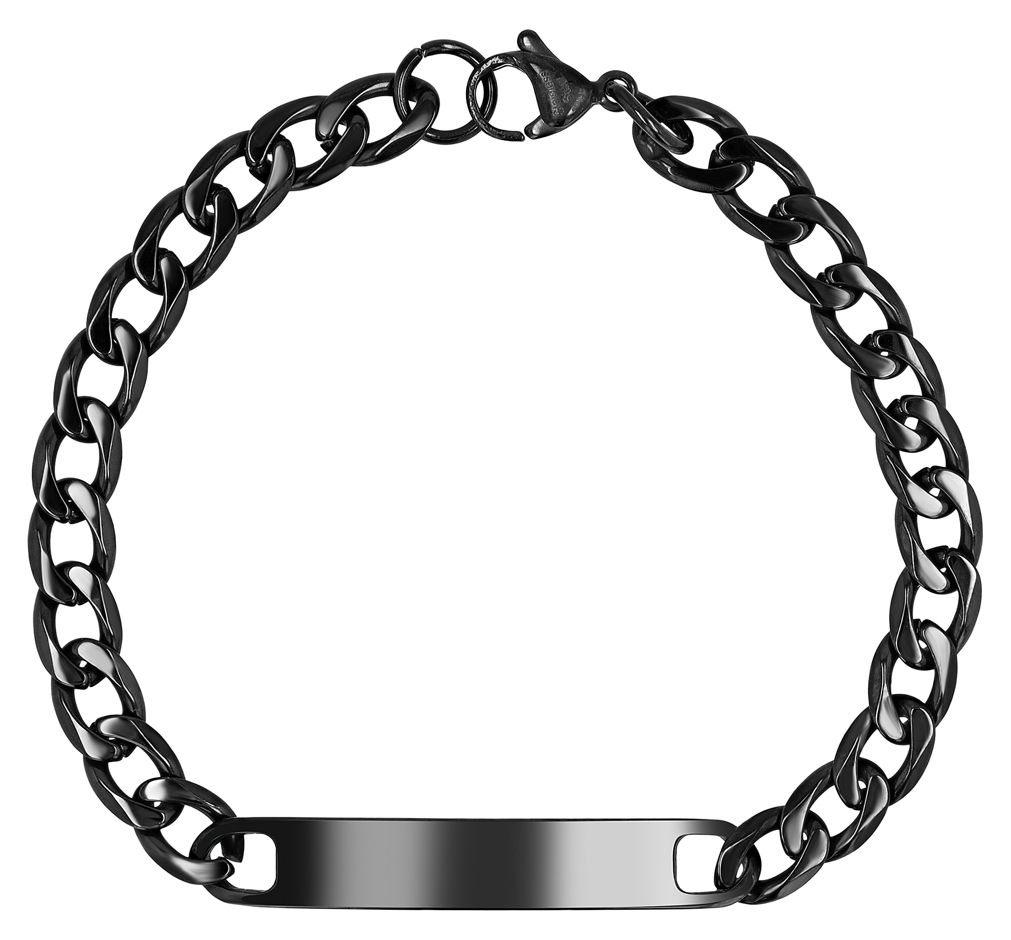 Adelia´s Armband »Unisex Armband – Panzerarmband aus Edelstahl 19 cm« Geschenkidee: zeitlos und vielseitig