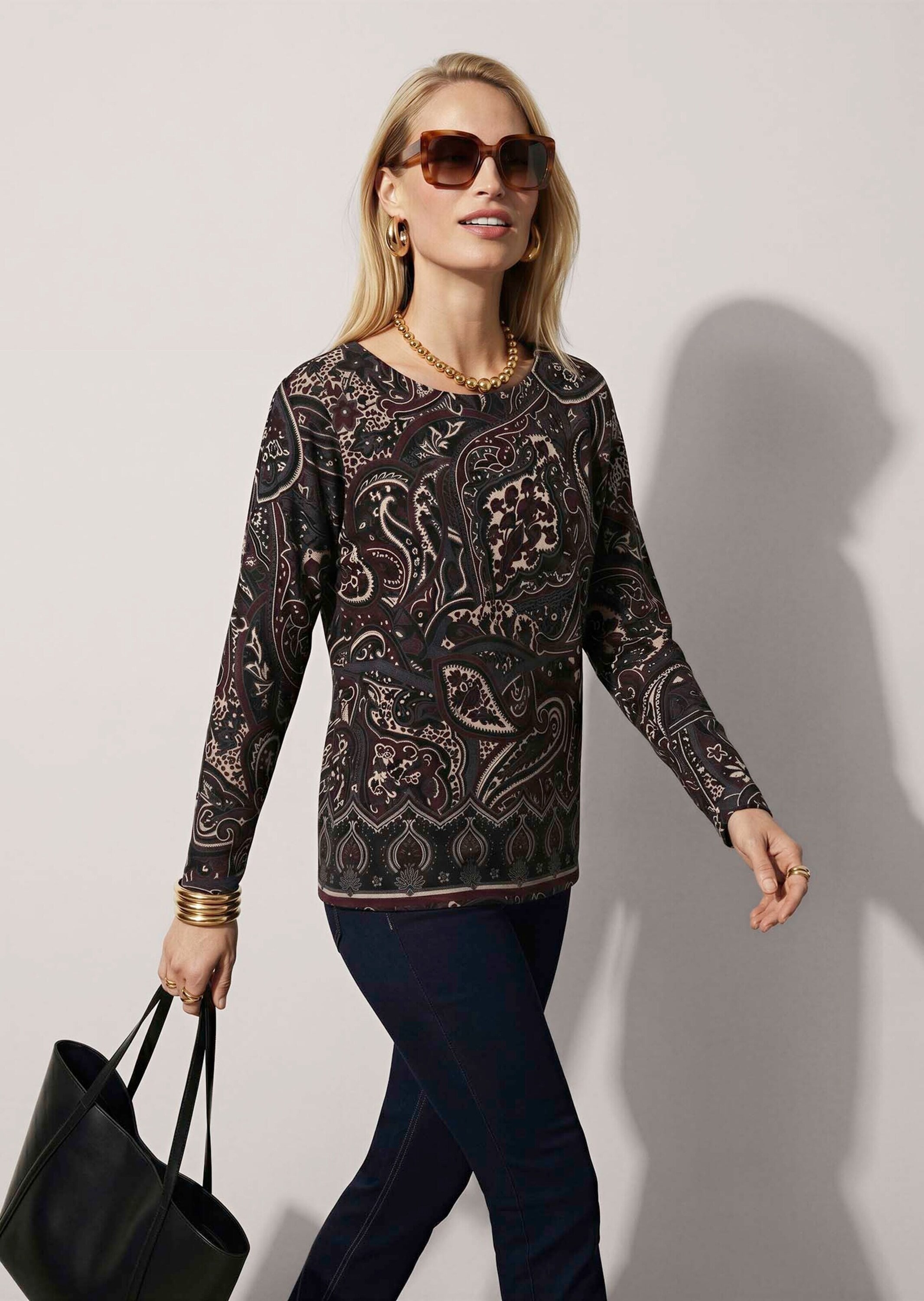 MADELEINE Langarmshirt »Shirt Sweatshirt mit Paisley-Druck«