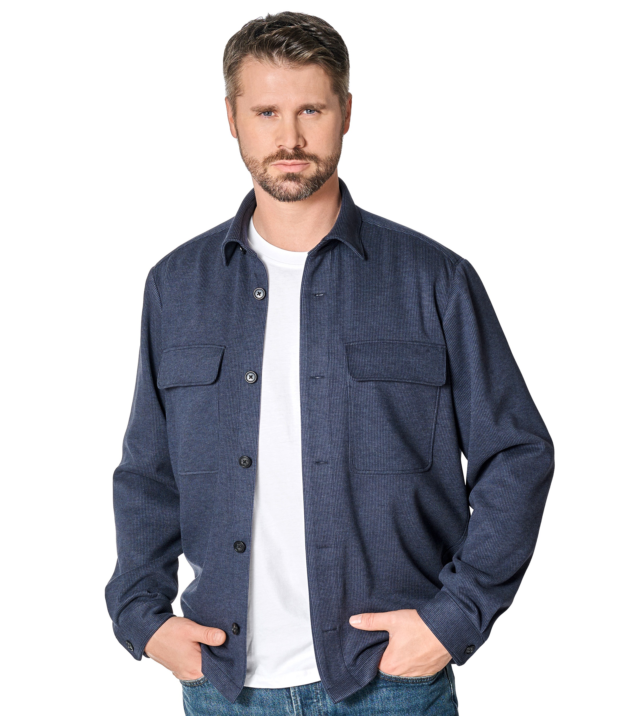 VENTI Langarmhemd "VENTI Hemdjacke uni" günstig online kaufen