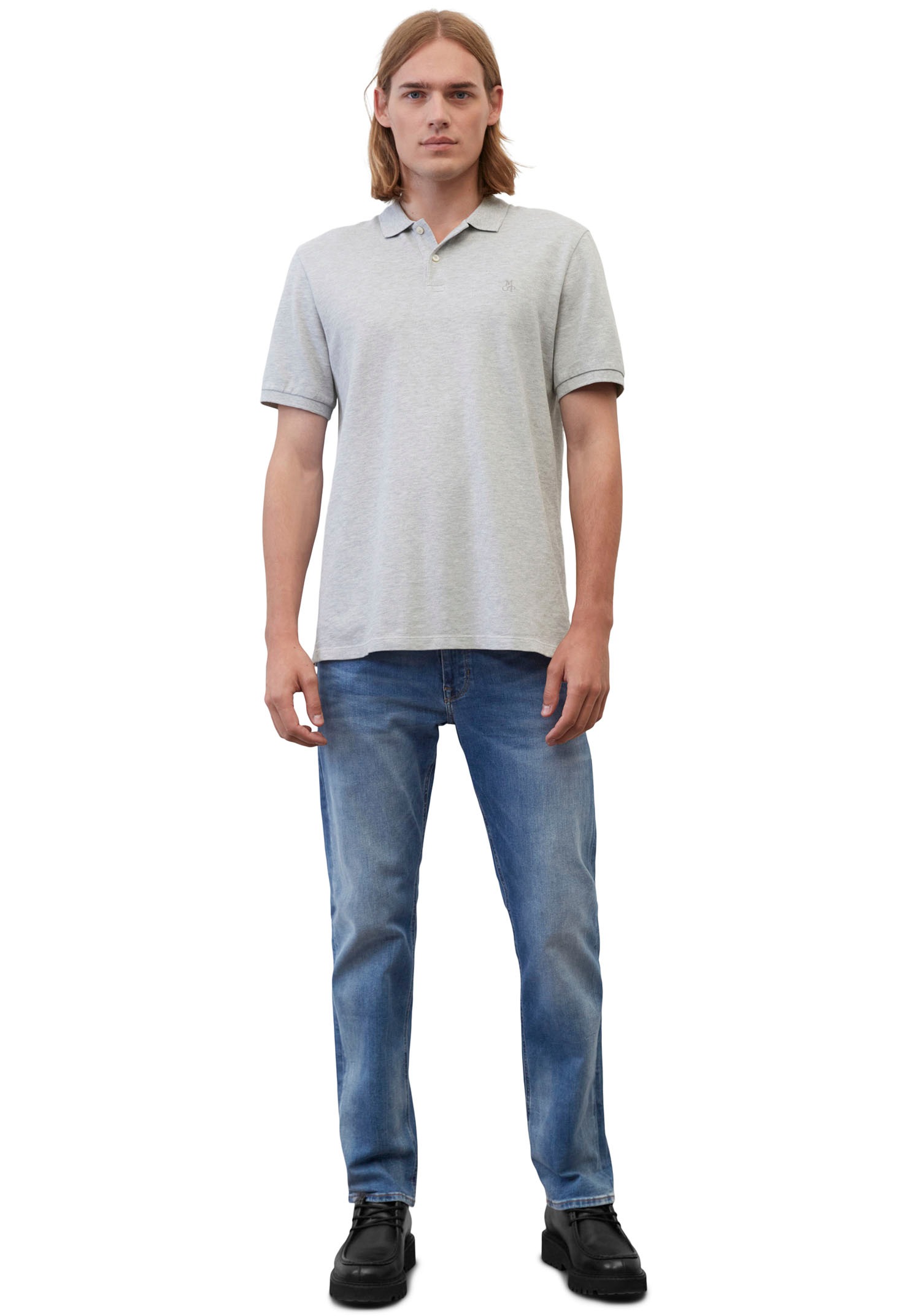 Marc O'Polo Polo Shirt Men Iron Grey Size L 3